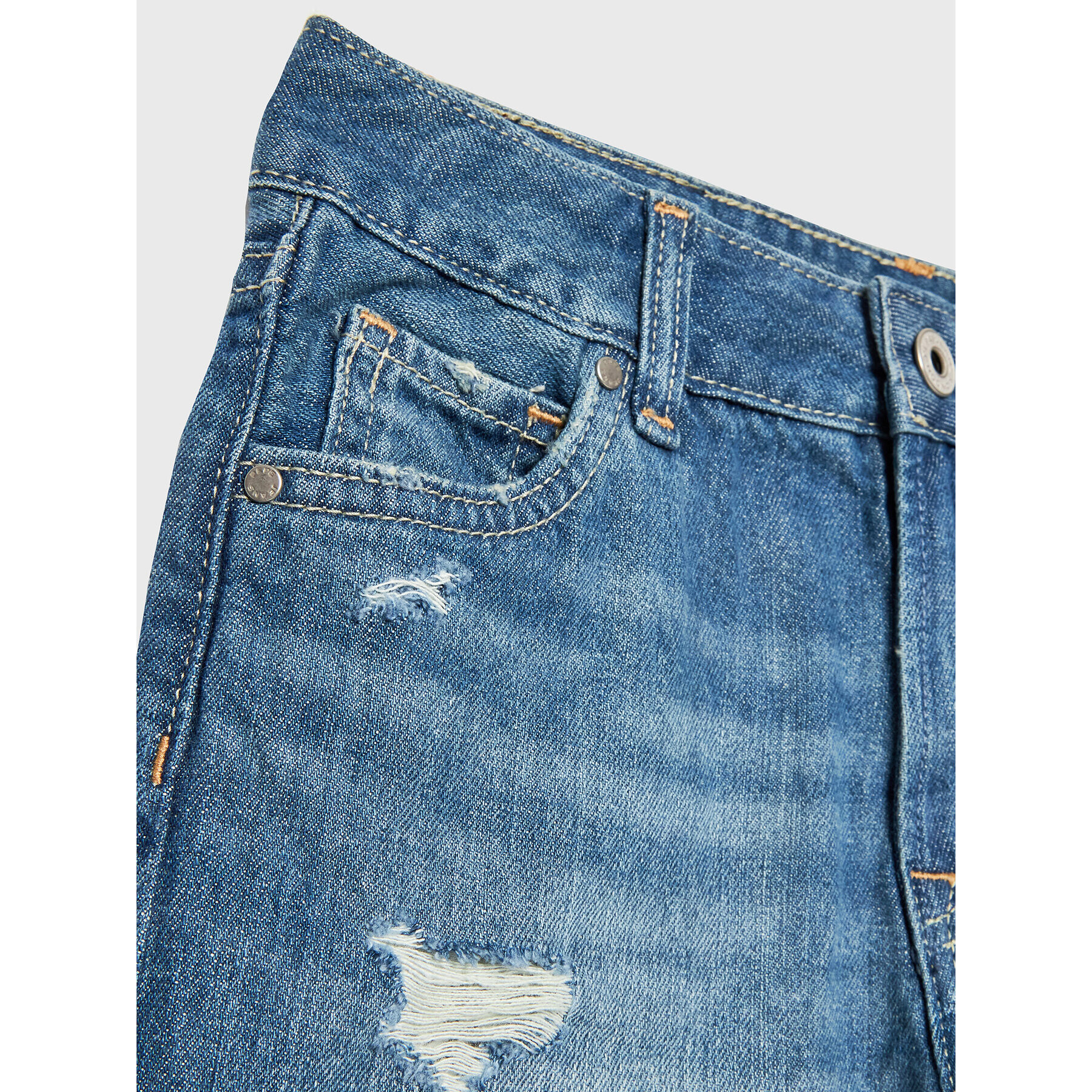 Pepe Jeans Дънкови шорти Patty Short PG800783MR1 Син Regular Fit - Pepit.bg