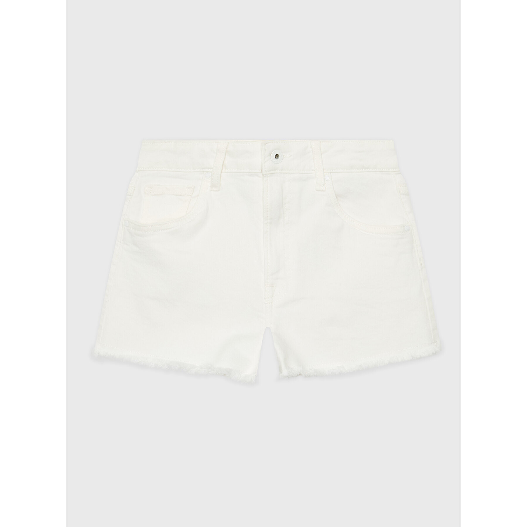 Pepe Jeans Дънкови шорти Patty Short PG800783TR0 Бял Regular Fit - Pepit.bg