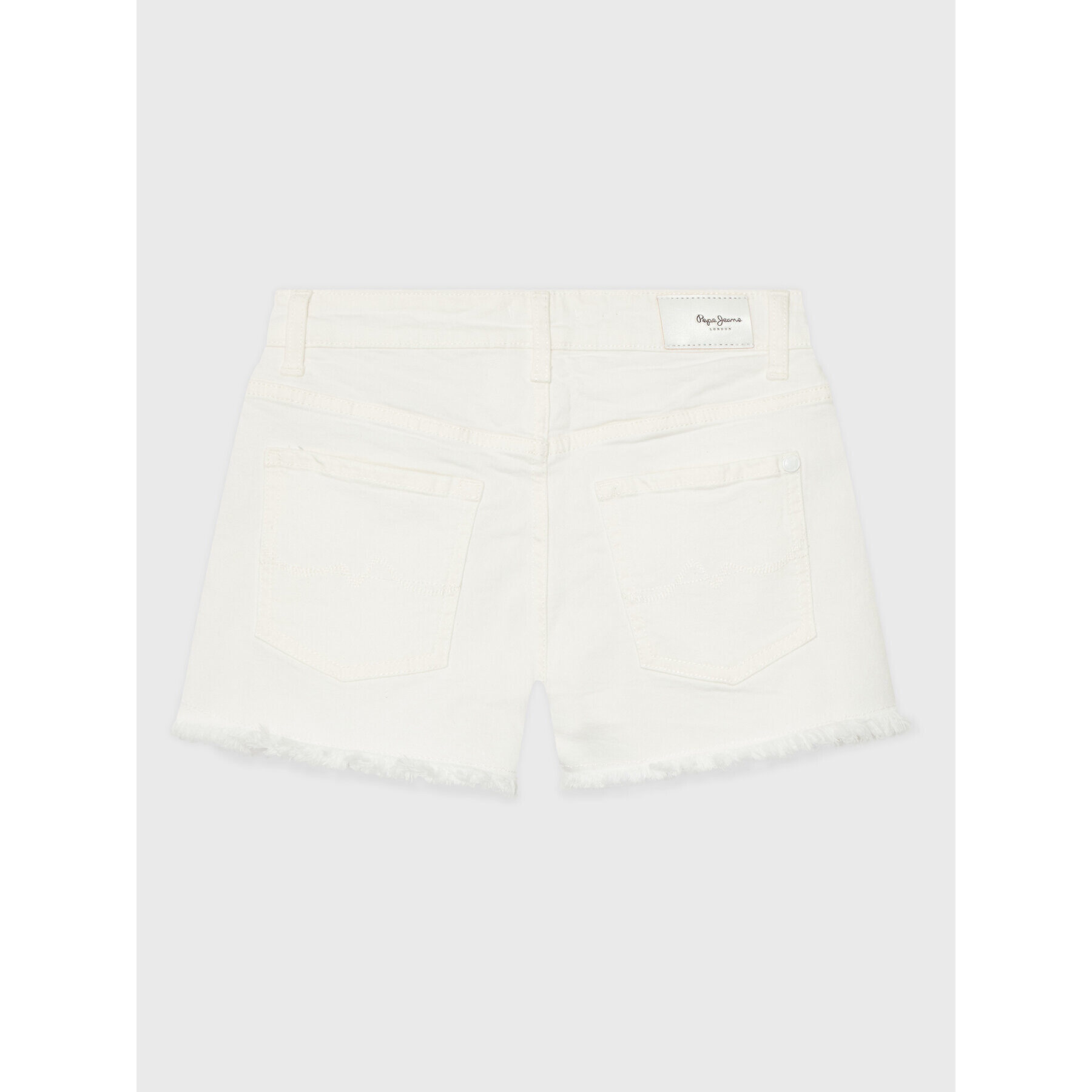 Pepe Jeans Дънкови шорти Patty Short PG800783TR0 Бял Regular Fit - Pepit.bg