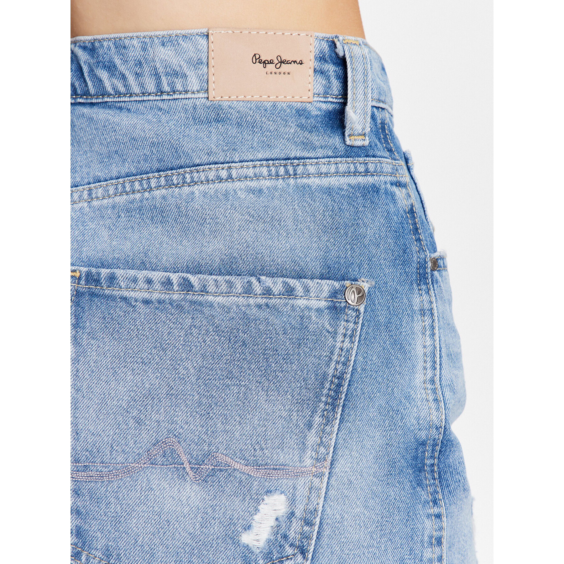 Pepe Jeans Дънкови шорти Rachel Short PL801001RG4 Син Regular Fit - Pepit.bg