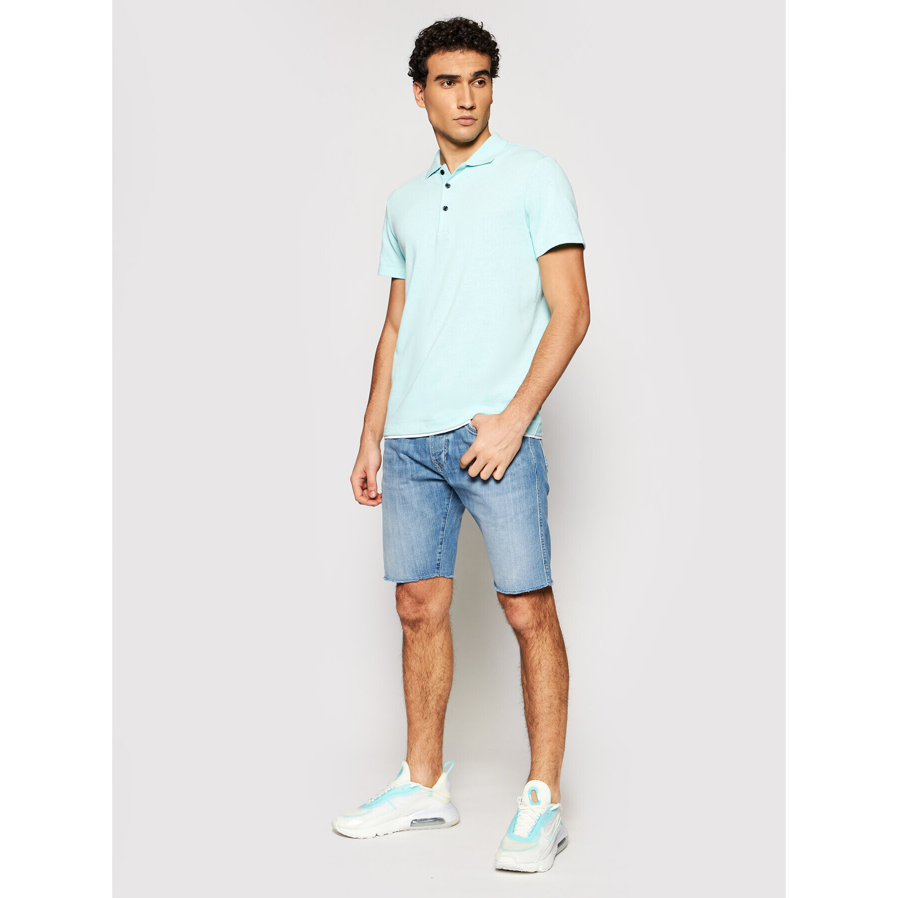 Pepe Jeans Дънкови шорти Stanley PM800853 Син Regular Fit - Pepit.bg