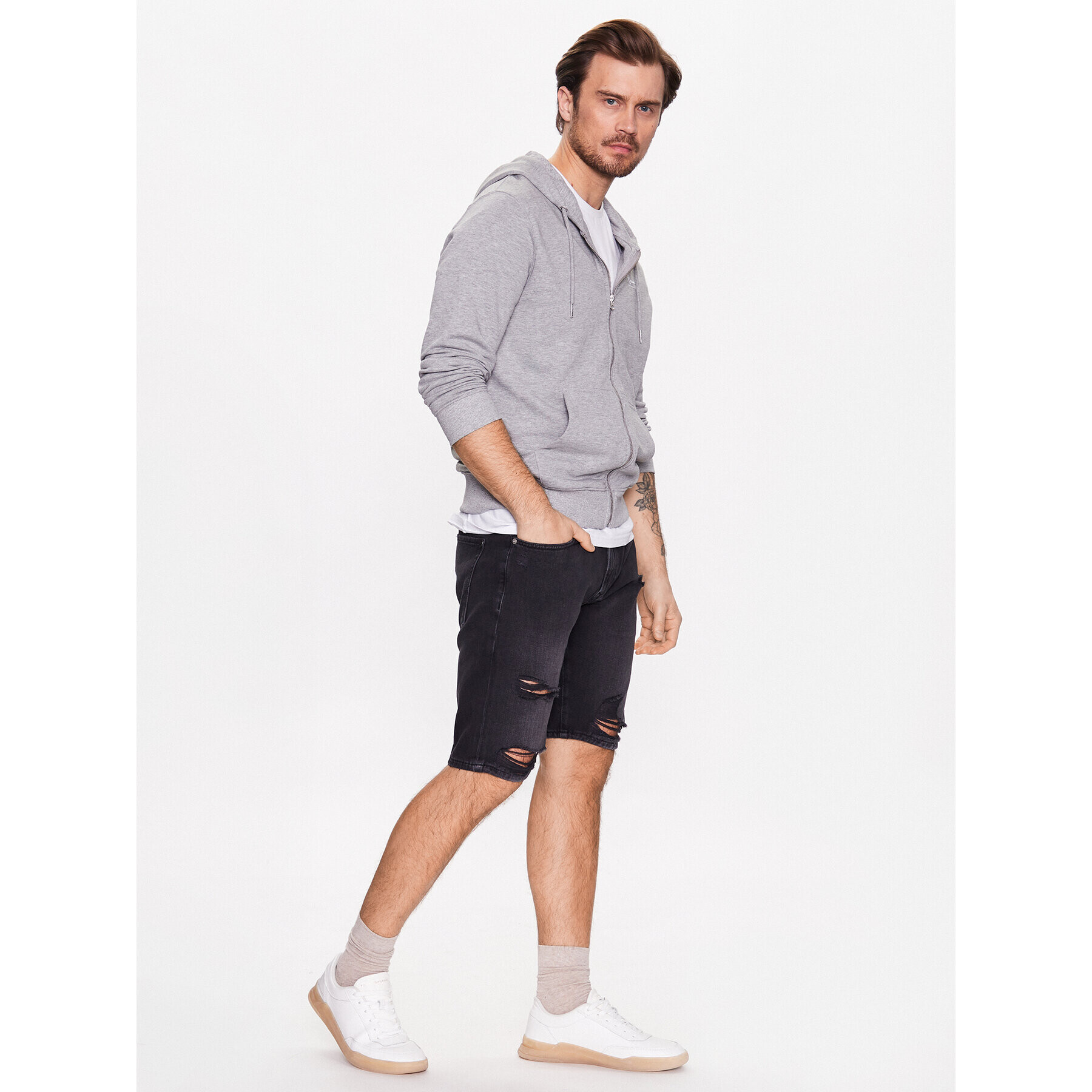 Pepe Jeans Дънкови шорти Stanley Short Black PM801020 Син Tapered Fit - Pepit.bg
