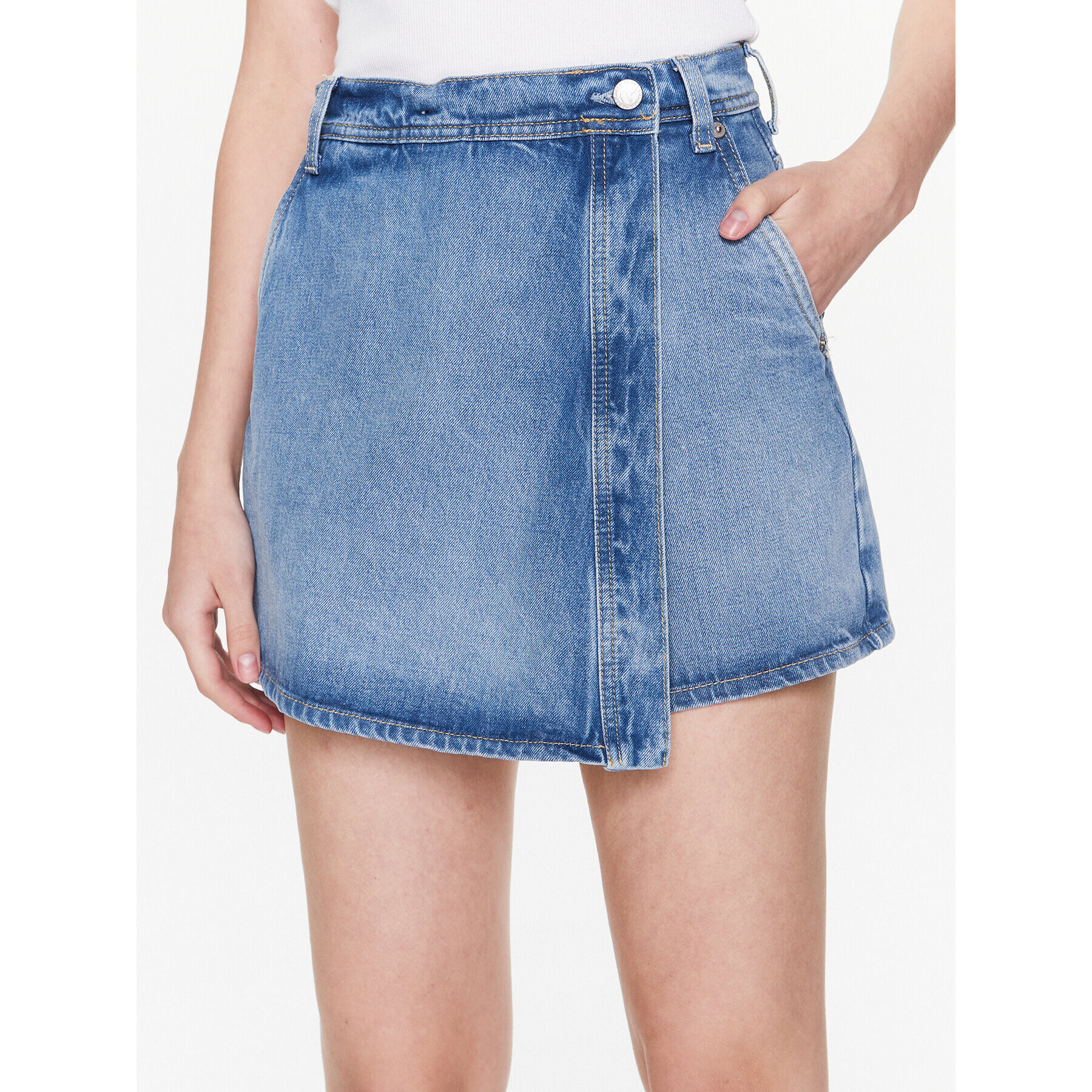 Pepe Jeans Дънкови шорти Tammy PL801044 Син Regular Fit - Pepit.bg