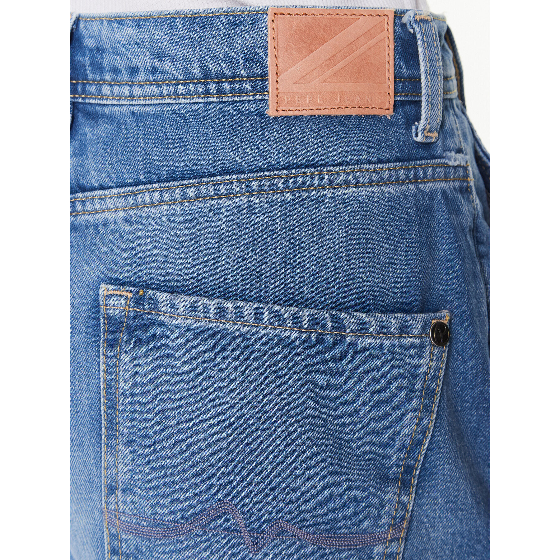Pepe Jeans Дънкови шорти Tammy PL801044 Син Regular Fit - Pepit.bg