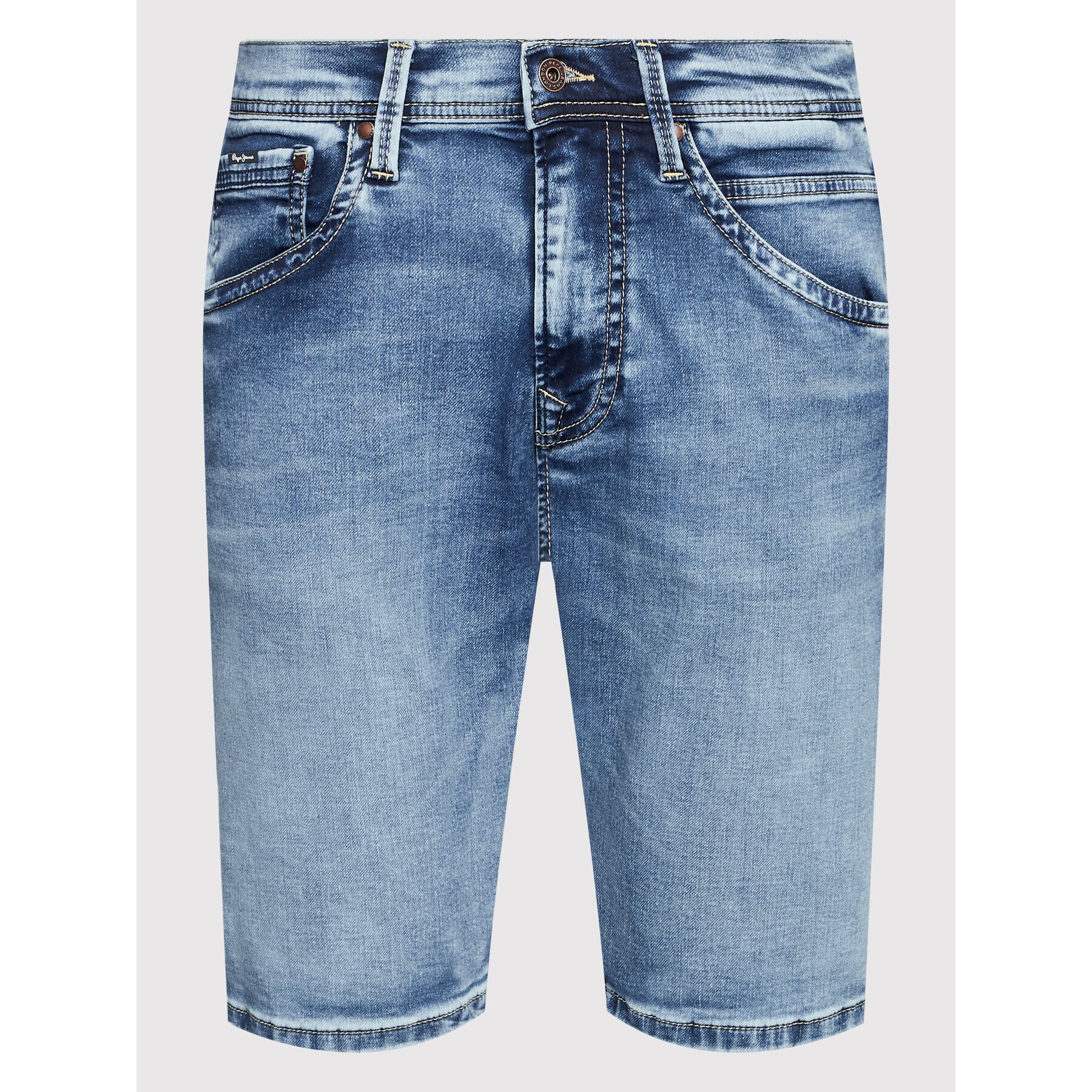 Pepe Jeans Дънкови шорти Track PM800941 Син Regular Fit - Pepit.bg