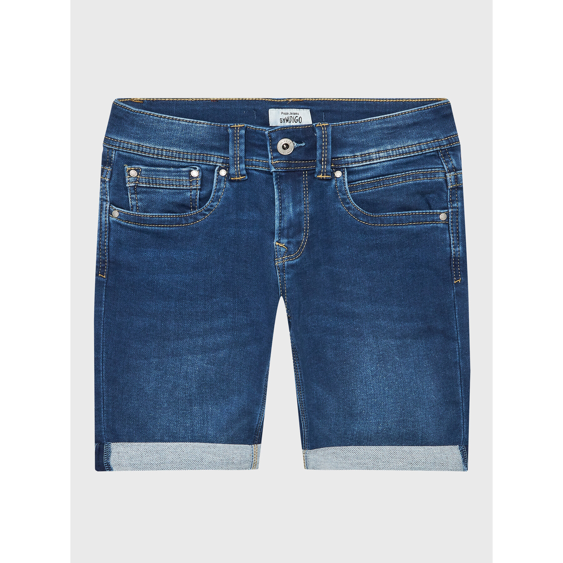 Pepe Jeans Дънкови шорти Tracker Short PB800696JS0 Син Slim Fit - Pepit.bg