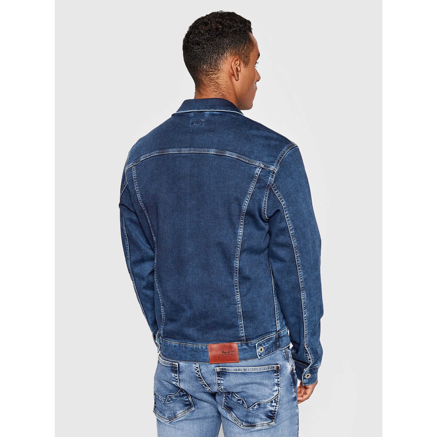 Pepe Jeans Дънково яке Pinner PM402465 Тъмносин Regular Fit - Pepit.bg