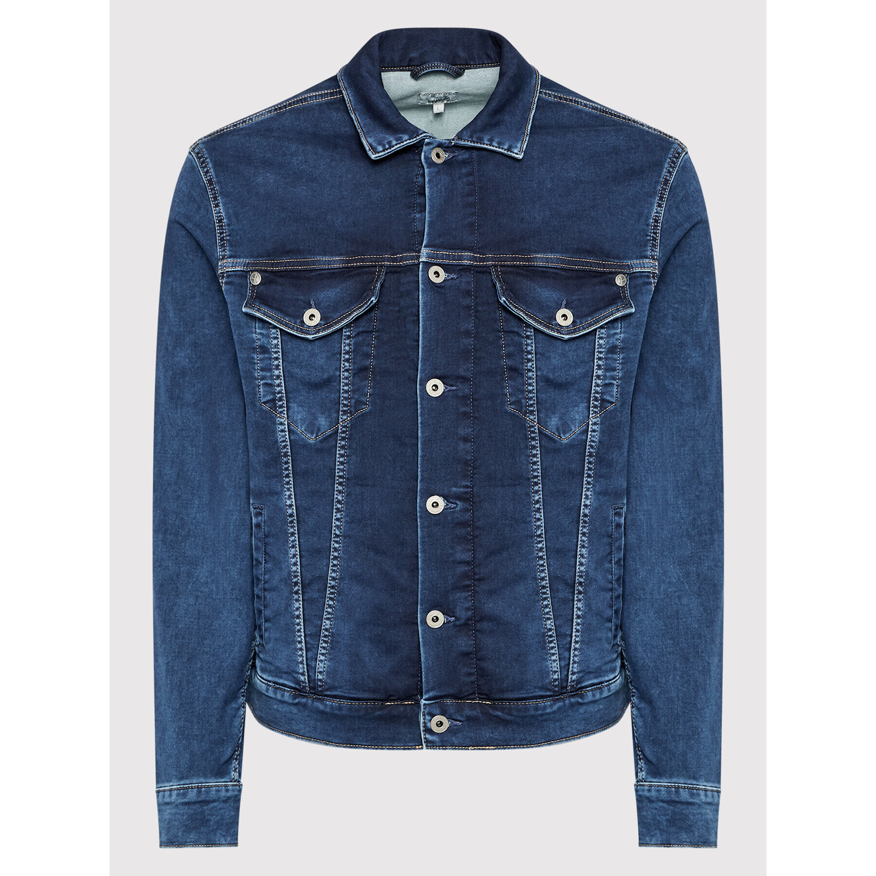 Pepe Jeans Дънково яке Pinner PM402465 Тъмносин Regular Fit - Pepit.bg