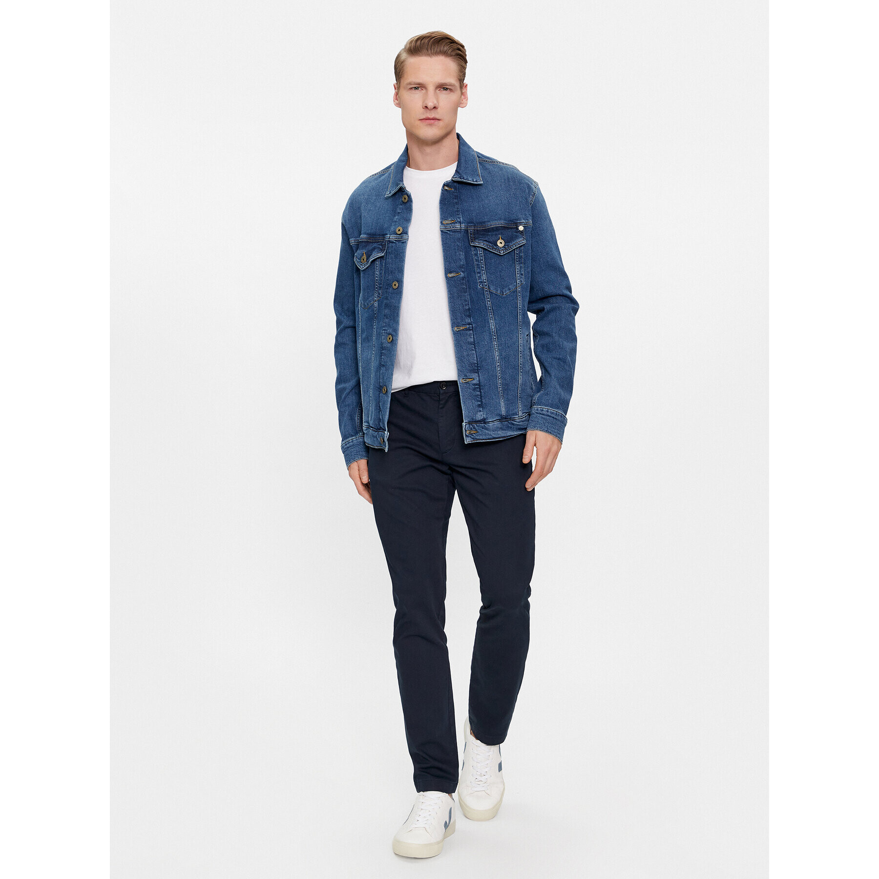 Pepe Jeans Дънково яке Pinners PM402715 Син Regular Fit - Pepit.bg