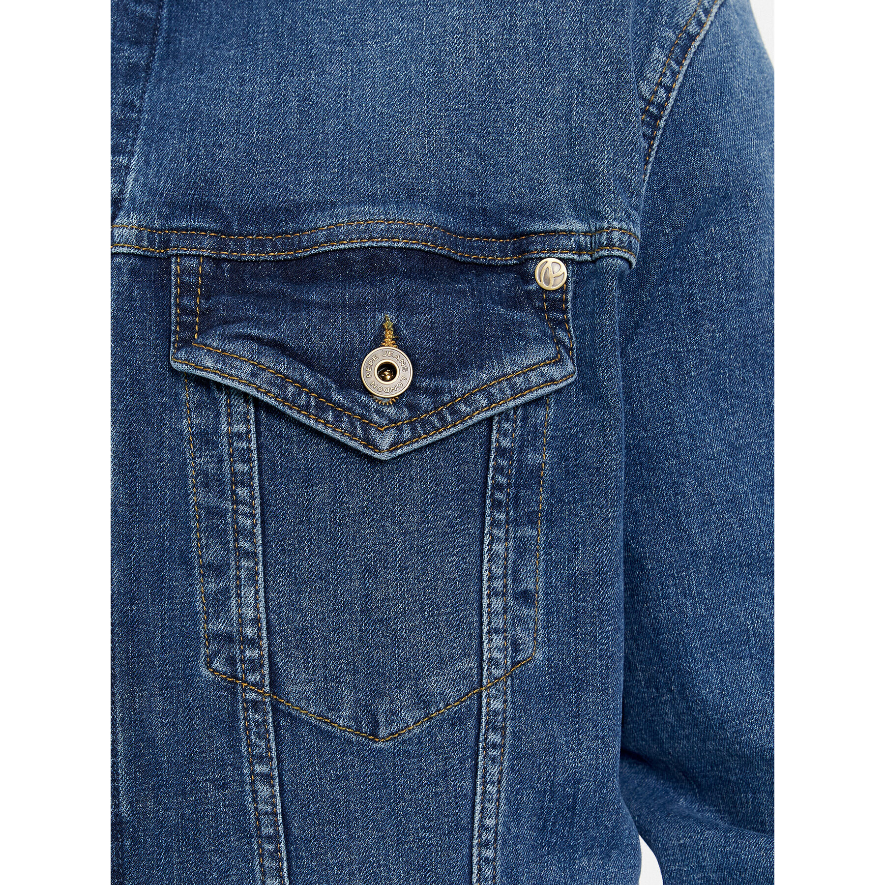 Pepe Jeans Дънково яке Pinners PM402715 Син Regular Fit - Pepit.bg