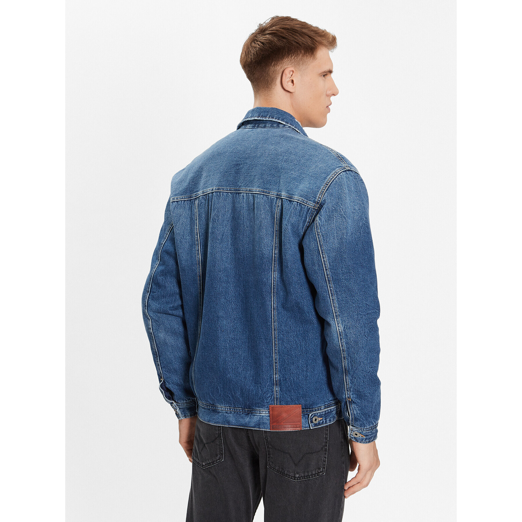 Pepe Jeans Дънково яке Young Bandana PM402673 Син Regular Fit - Pepit.bg