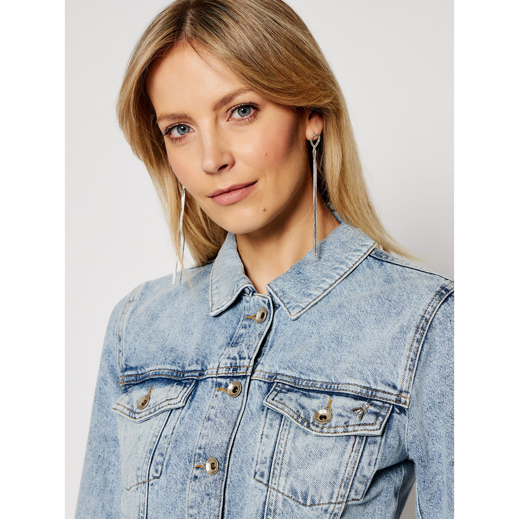 Pepe Jeans Дънково яке 8J0971/A1WZB-C876 Син Regular Fit - Pepit.bg