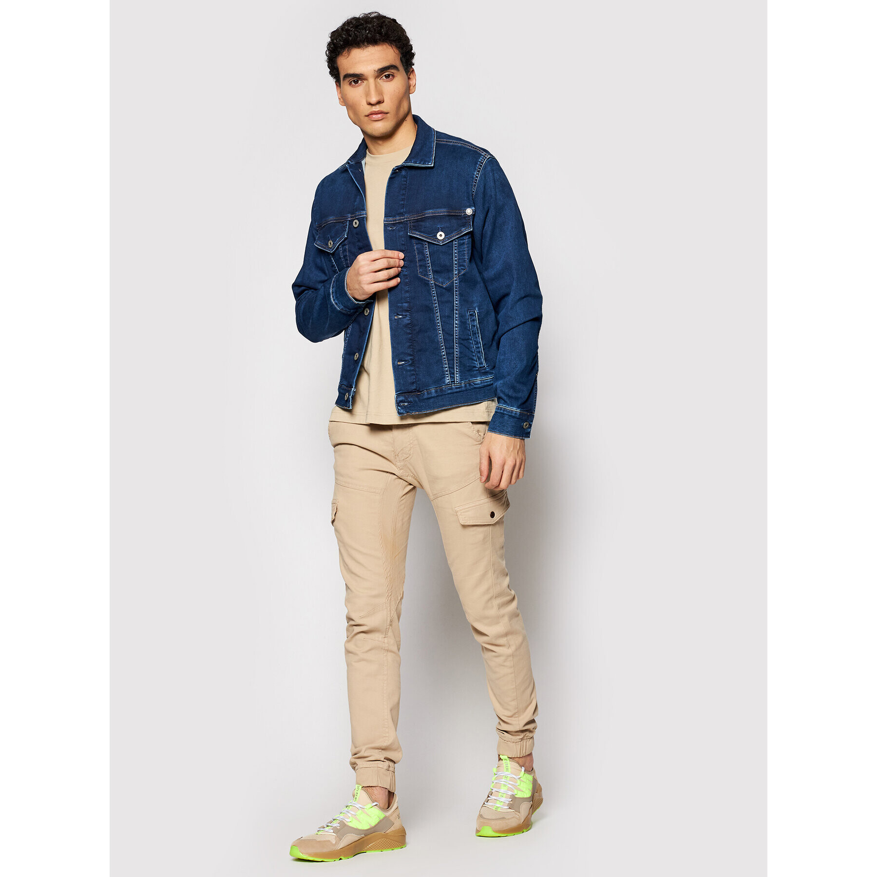 Pepe Jeans Дънково яке GYMDIGO Pinner PM400908 Тъмносин Regular Fit - Pepit.bg