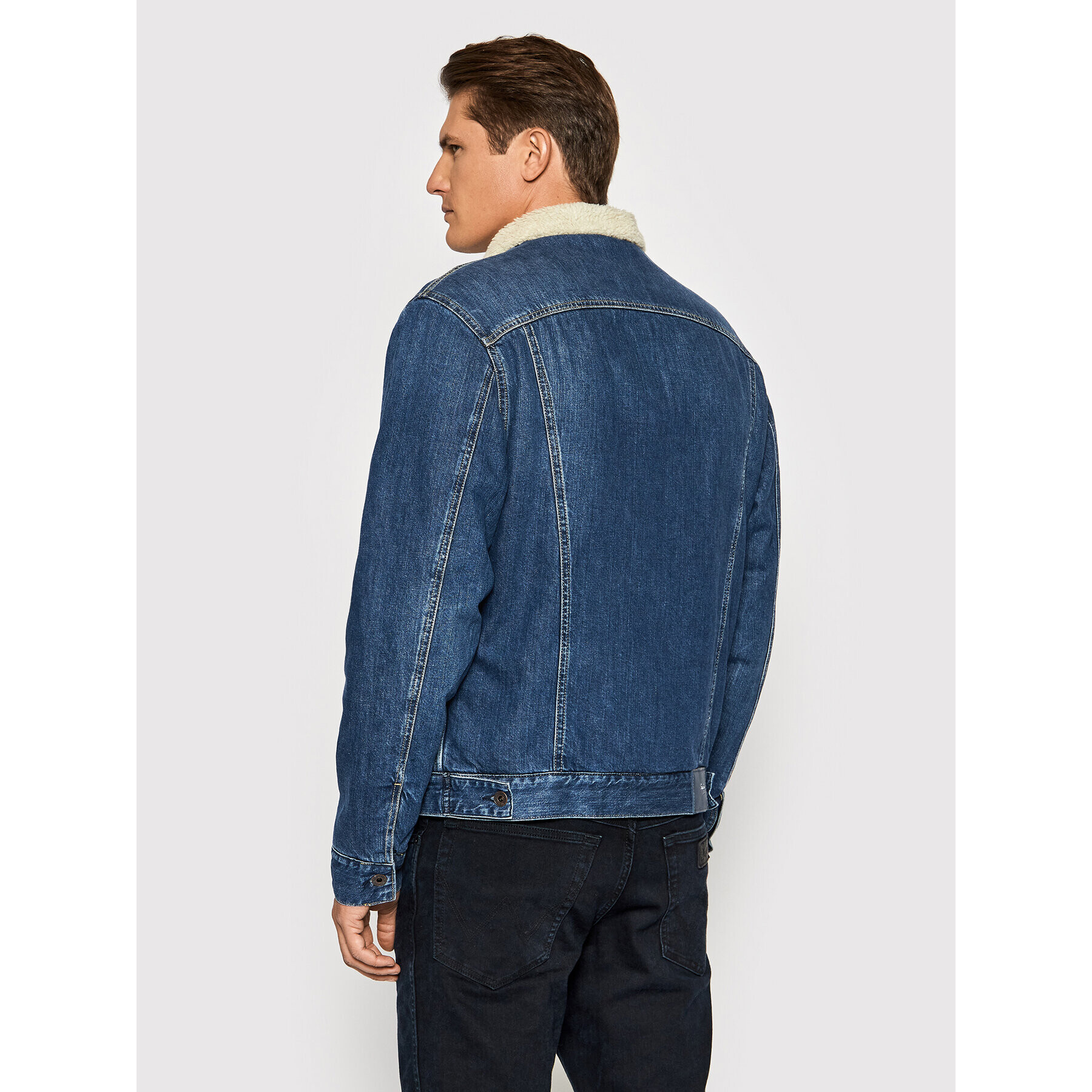 Pepe Jeans Дънково яке Pinner Dlx PM401281 Син Regular Fit - Pepit.bg