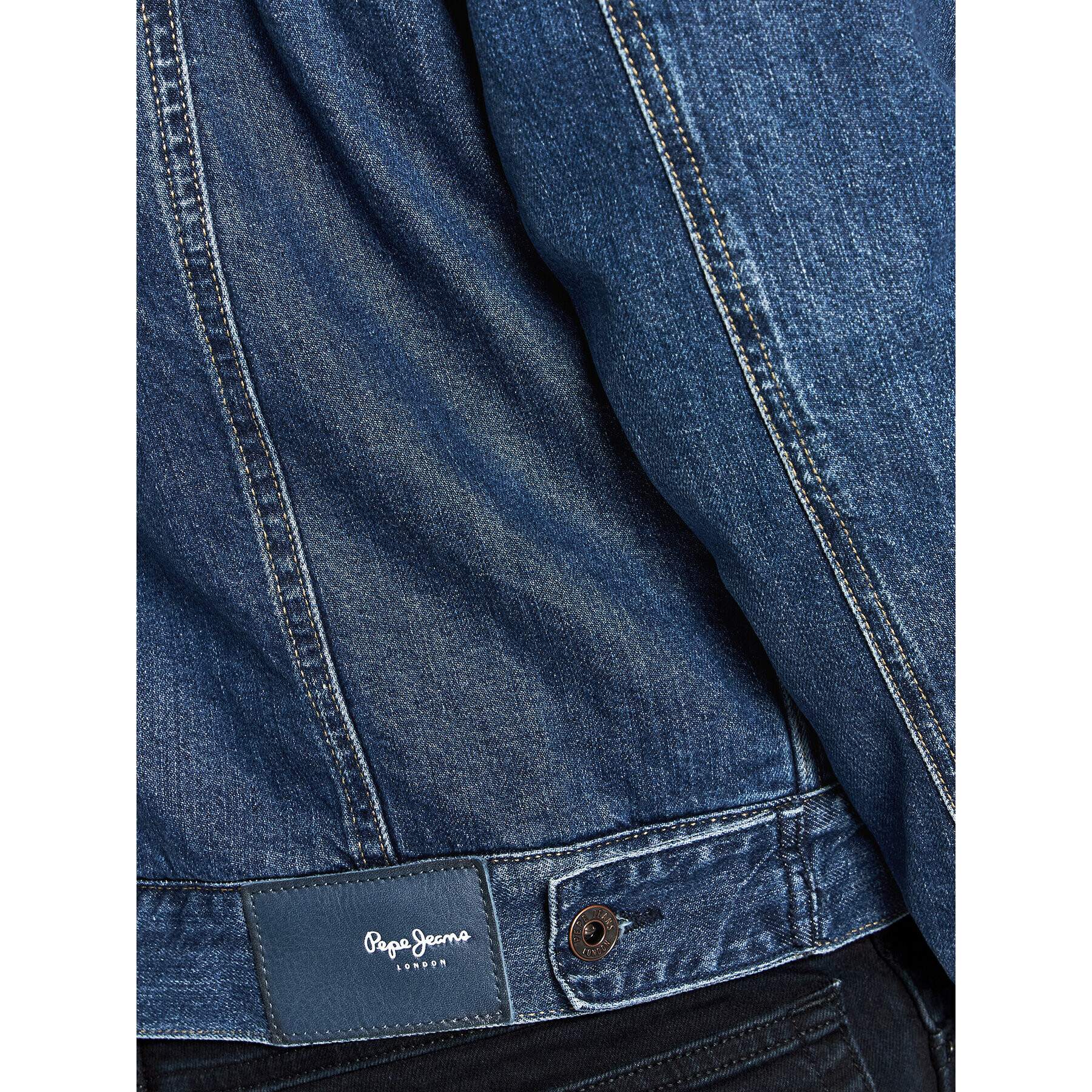 Pepe Jeans Дънково яке Pinner Dlx PM401281 Син Regular Fit - Pepit.bg