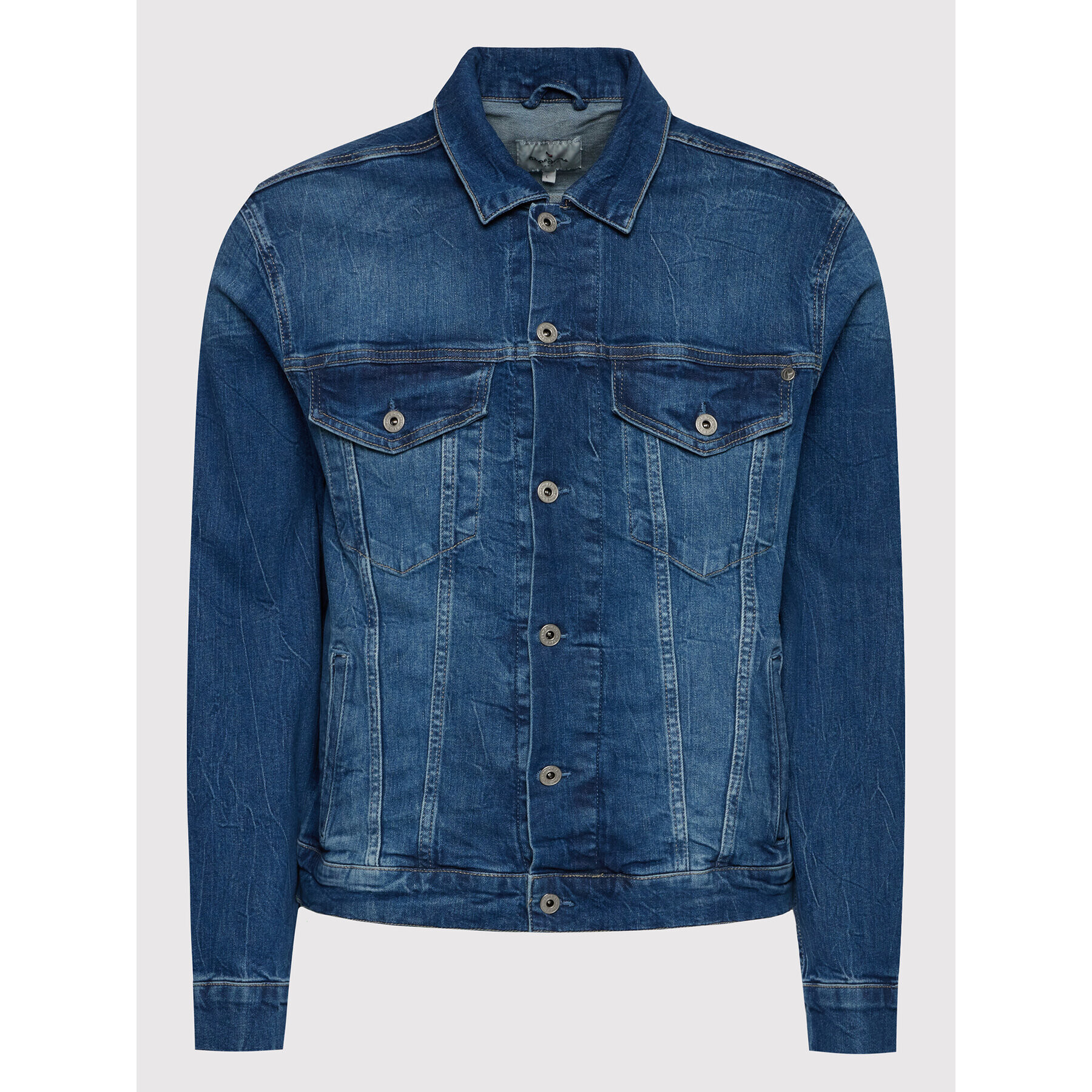 Pepe Jeans Дънково яке Pinner PM402465 Тъмносин Regular Fit - Pepit.bg