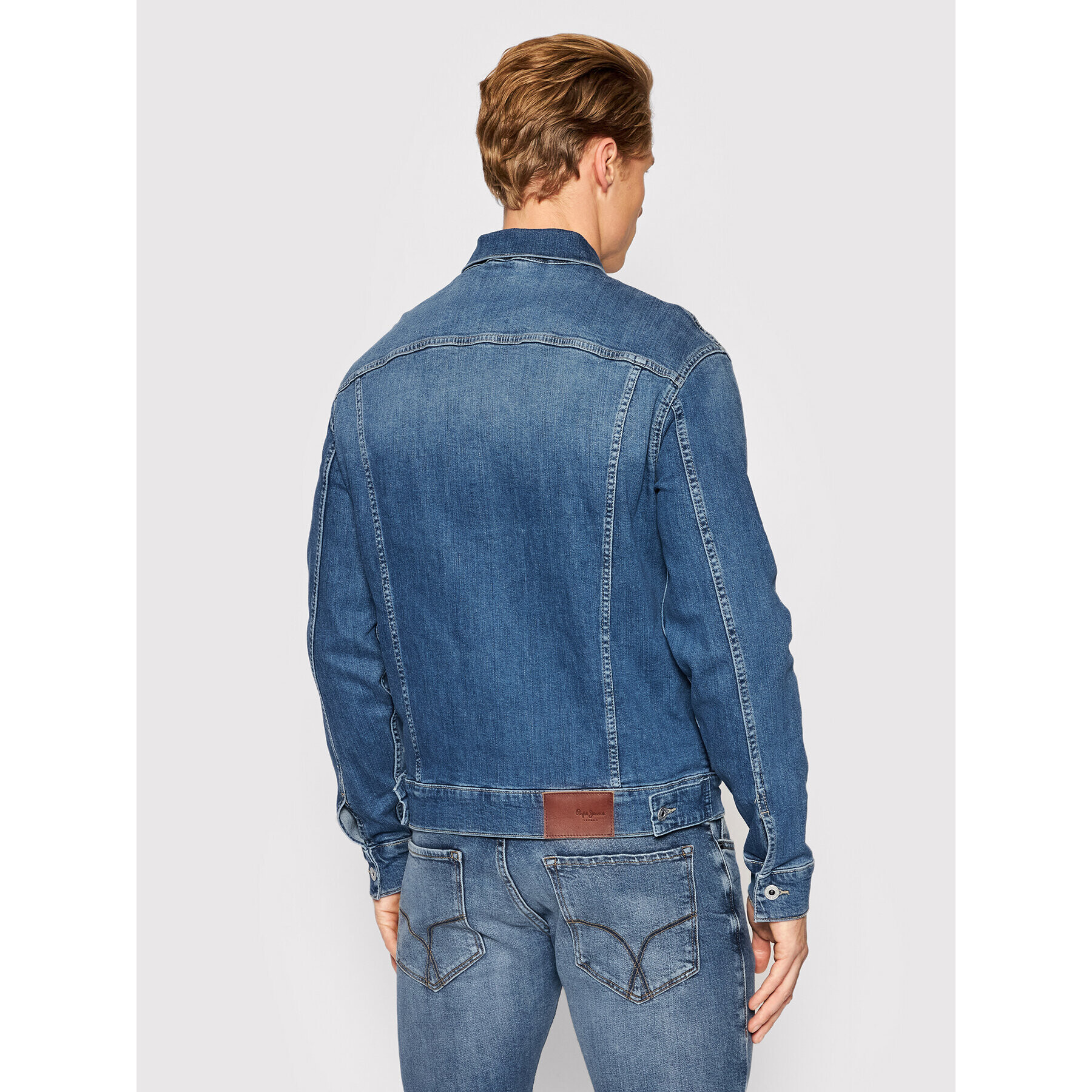 Pepe Jeans Дънково яке PM402465 Тъмносин Regular Fit - Pepit.bg