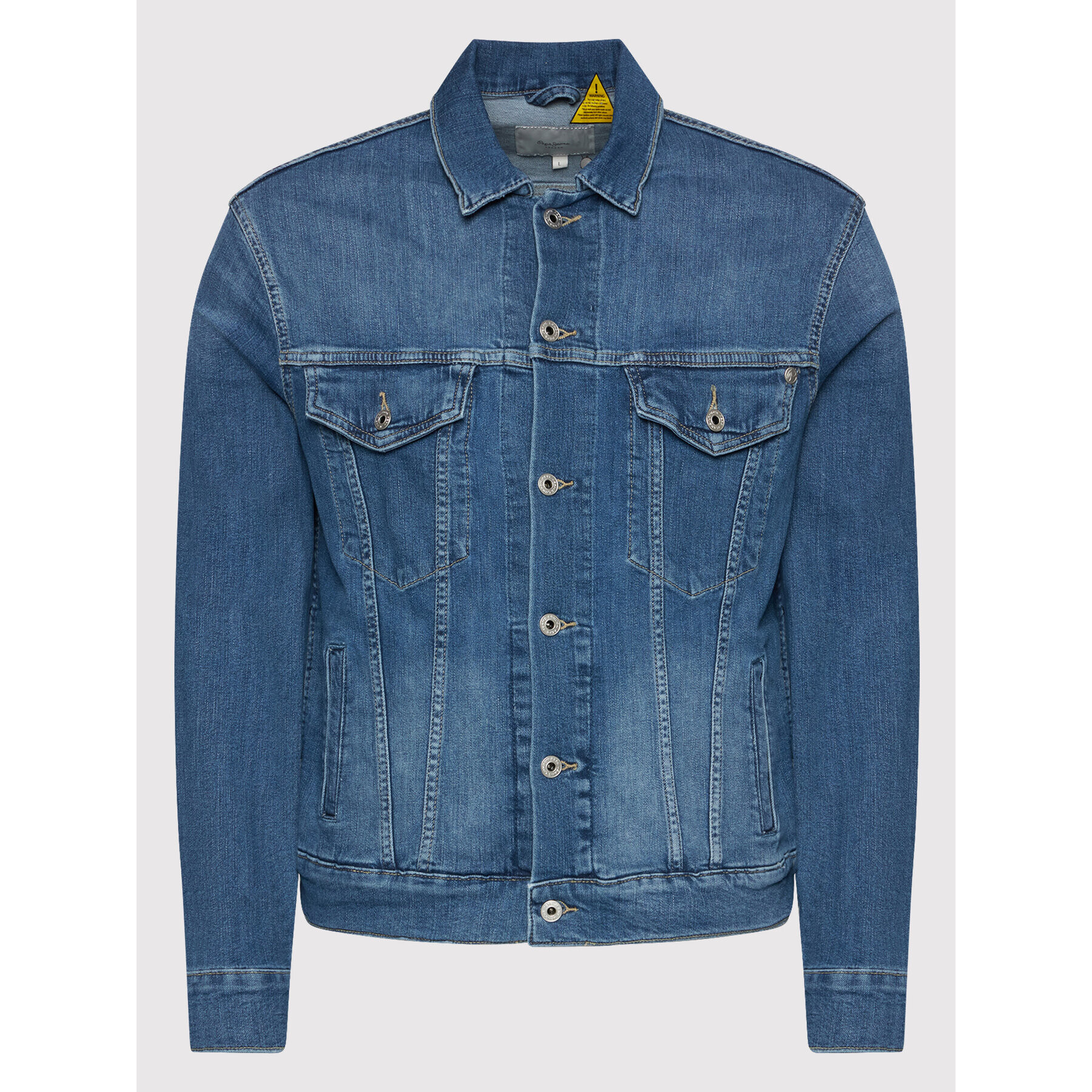 Pepe Jeans Дънково яке PM402465 Тъмносин Regular Fit - Pepit.bg