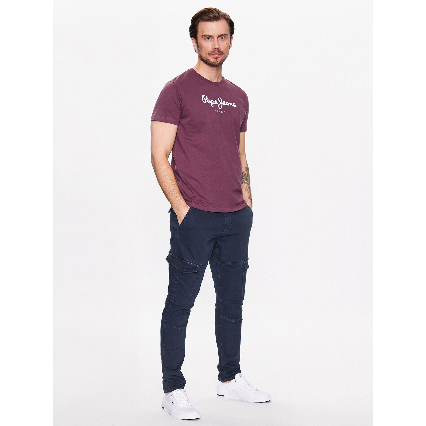 Pepe Jeans Долнище анцуг Jared PM211486 Тъмносин Regular Fit - Pepit.bg
