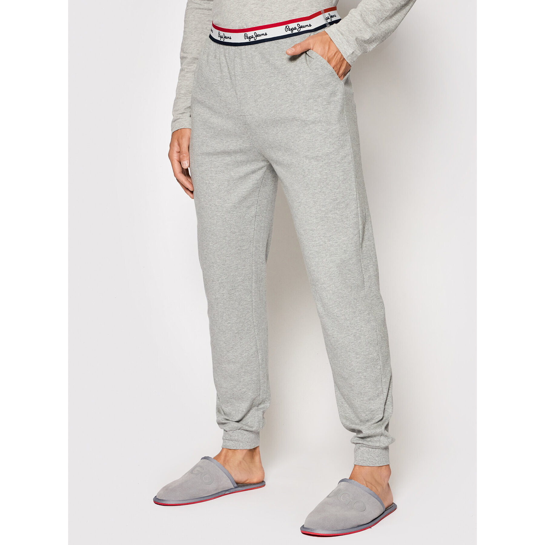 Pepe Jeans Долнище на пижама Tate PMU10764 Сив - Pepit.bg