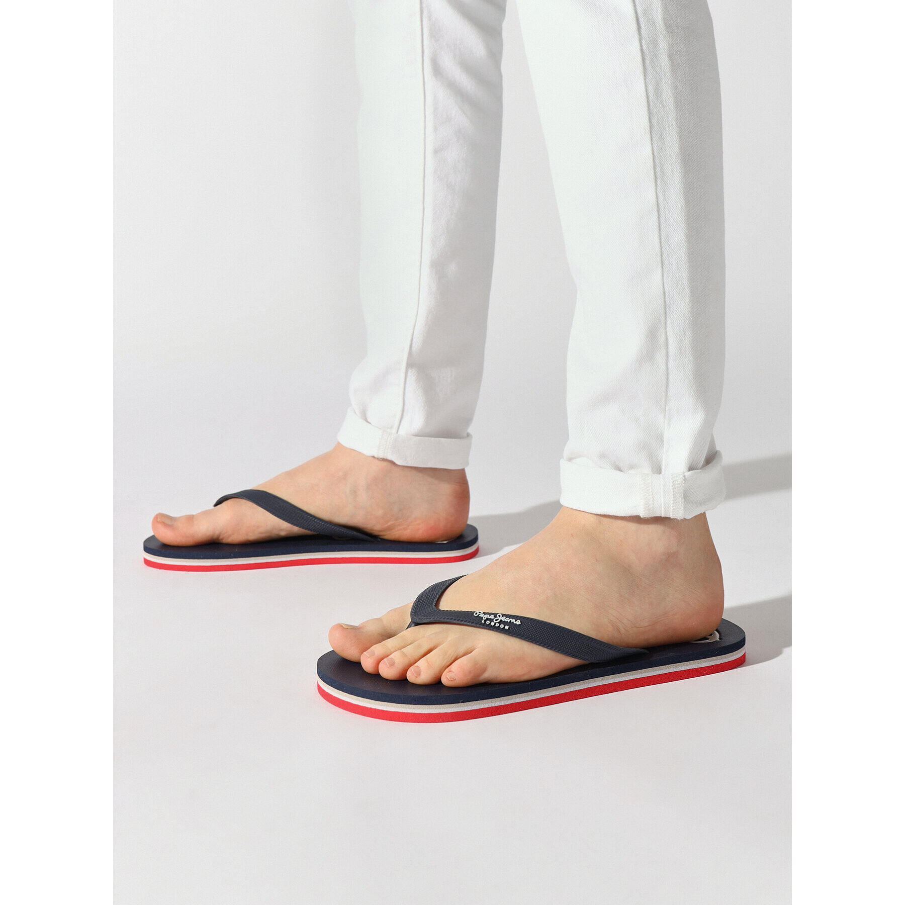 Pepe Jeans Джапанки Bay Beach Basic M PMS70128 Тъмносин - Pepit.bg