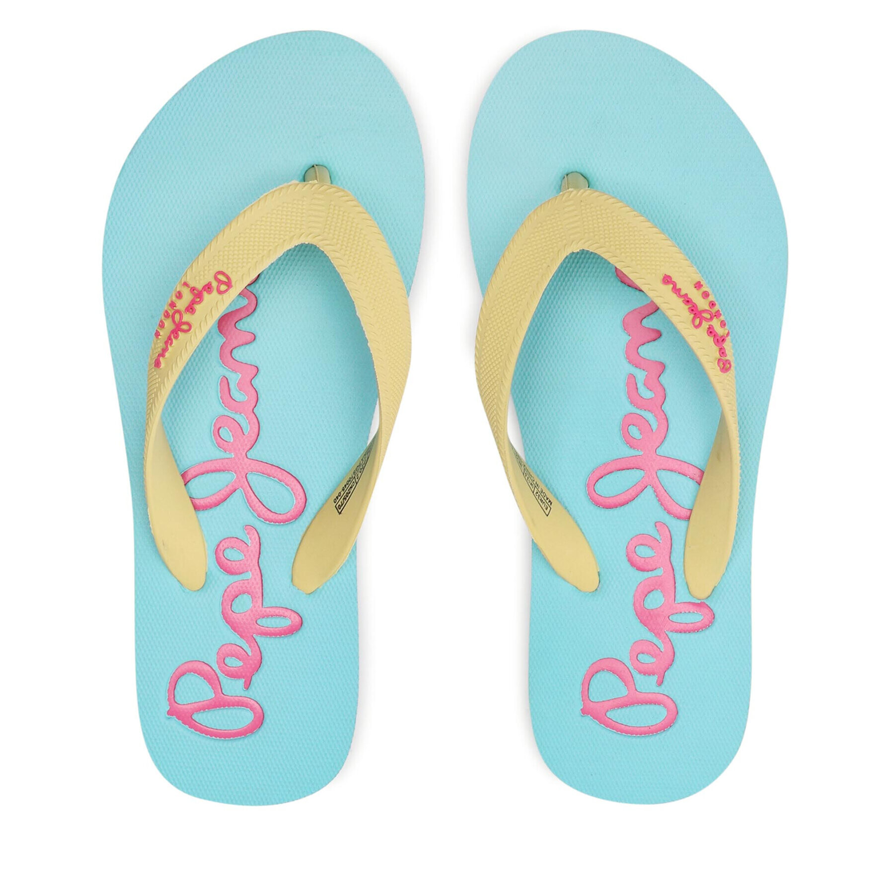 Pepe Jeans Джапанки Bay Beach Brand G PGS70048 Жълт - Pepit.bg