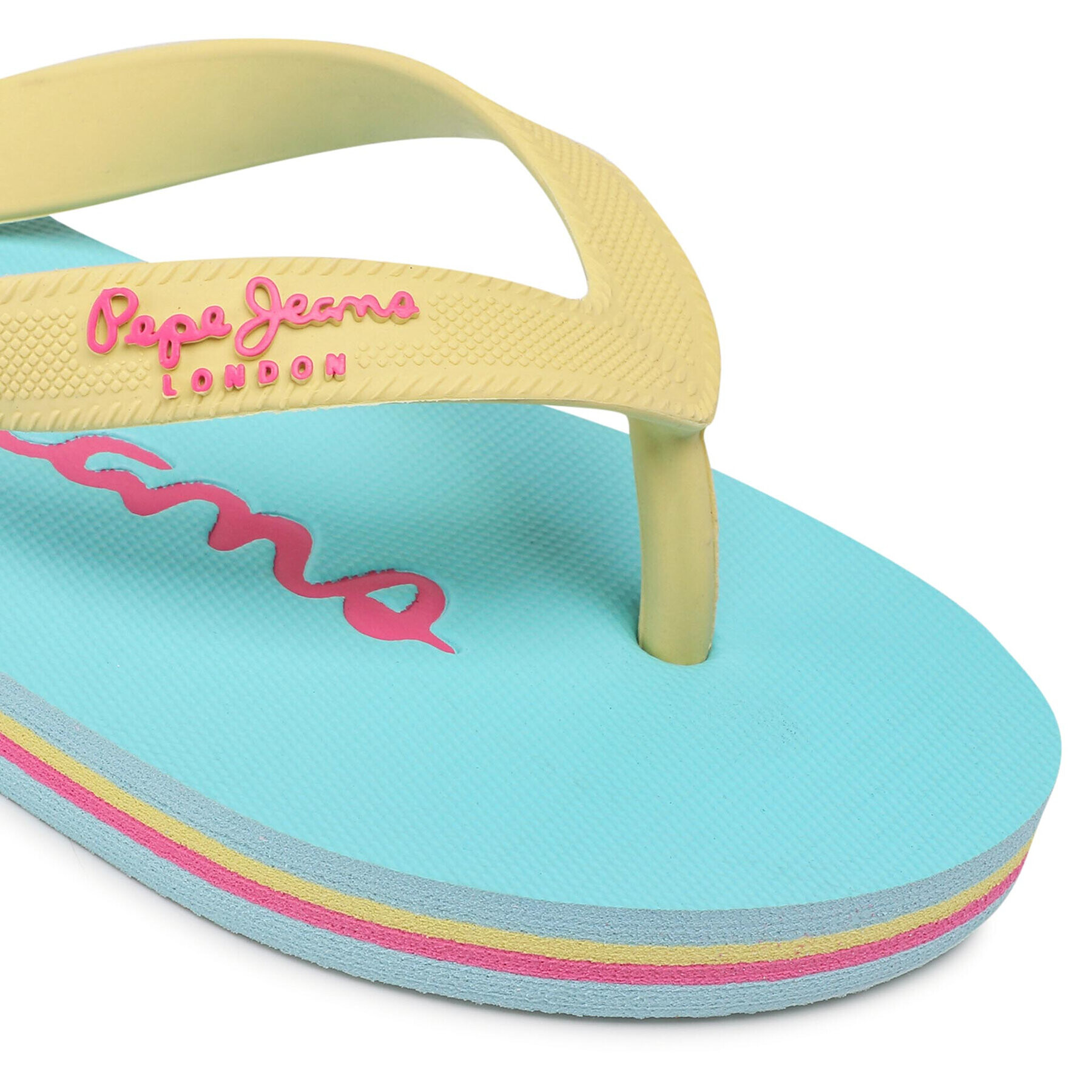 Pepe Jeans Джапанки Bay Beach Brand G PGS70048 Жълт - Pepit.bg