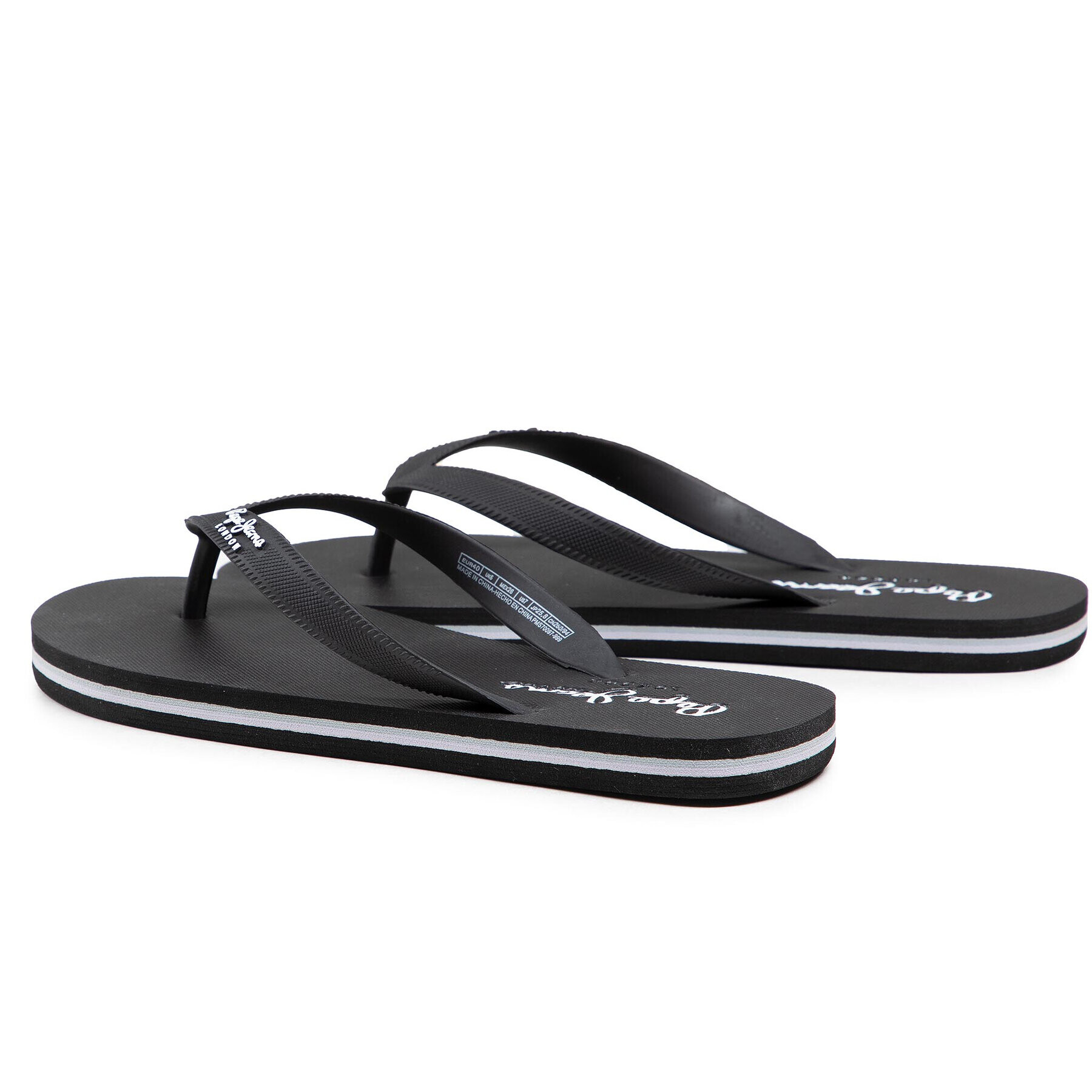 Pepe Jeans Джапанки Bay Beach Classic PMS70097 Черен - Pepit.bg
