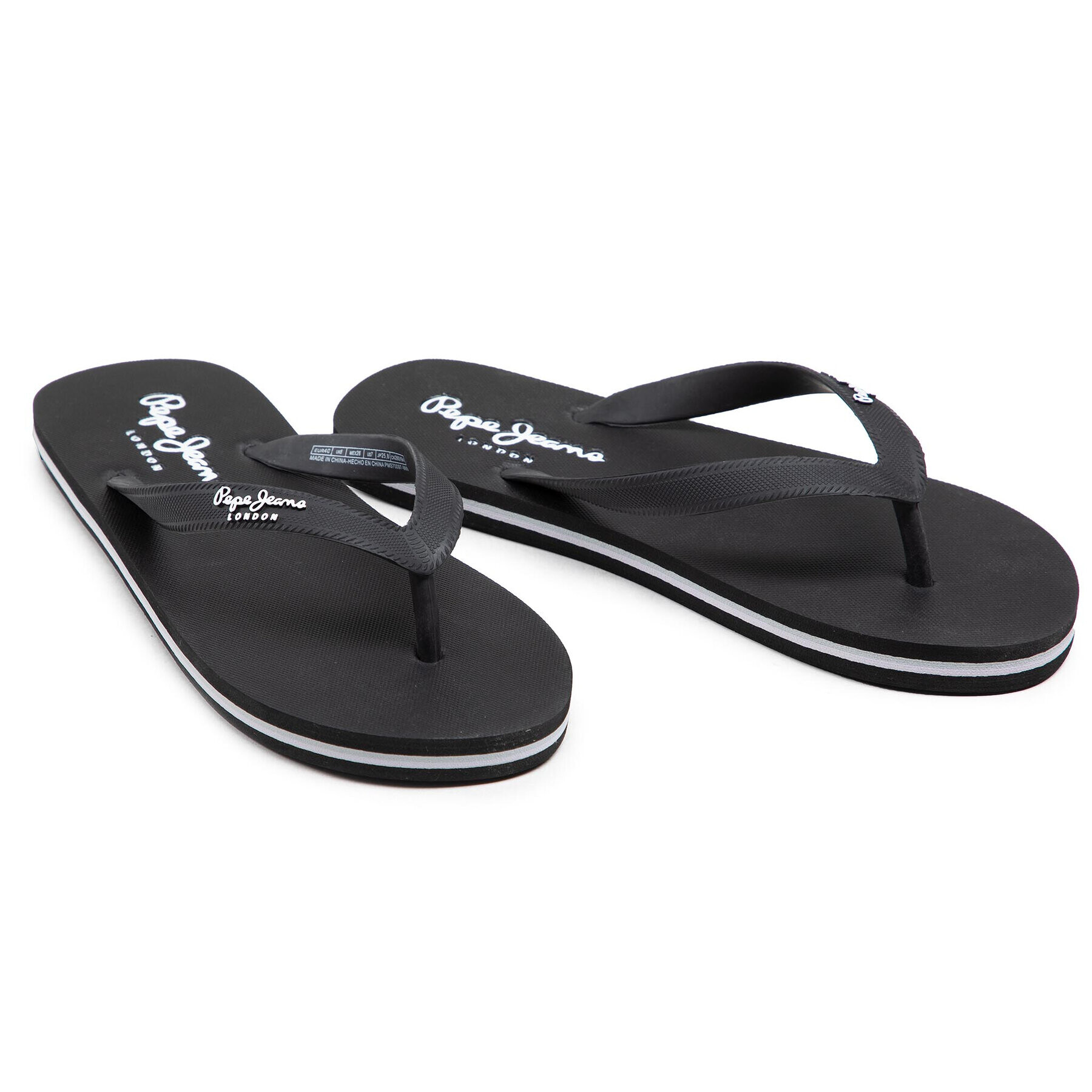 Pepe Jeans Джапанки Bay Beach Classic PMS70097 Черен - Pepit.bg
