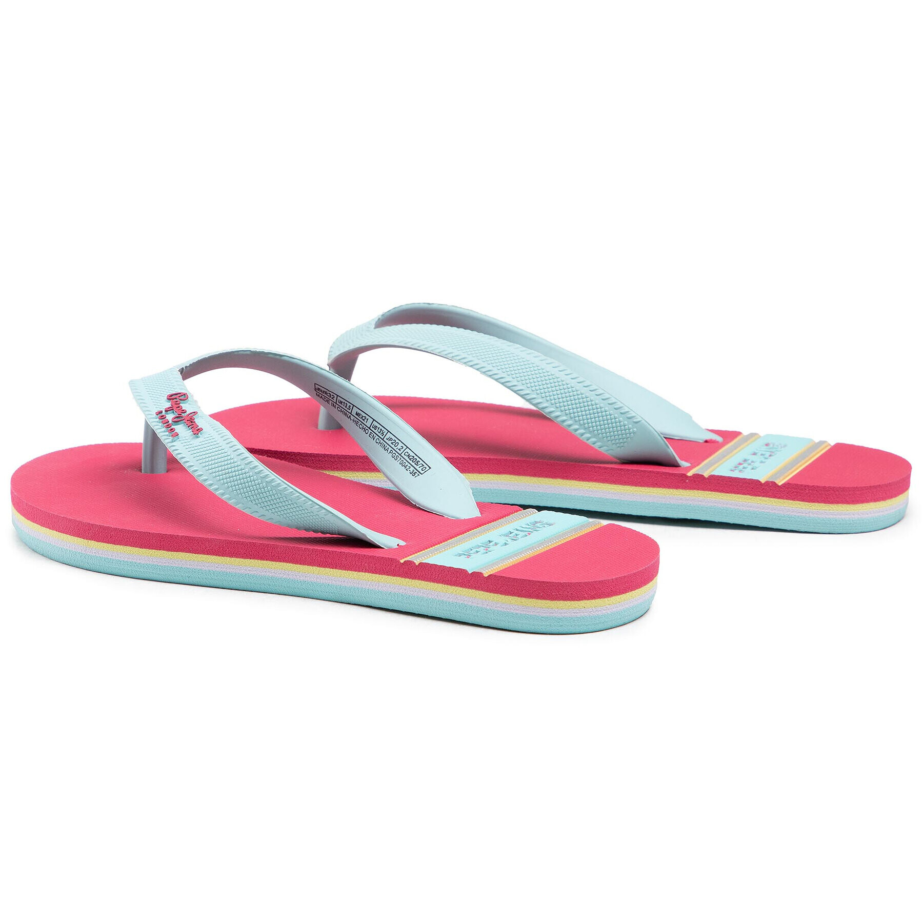 Pepe Jeans Джапанки Bay Beach Girl PGS70042 Син - Pepit.bg