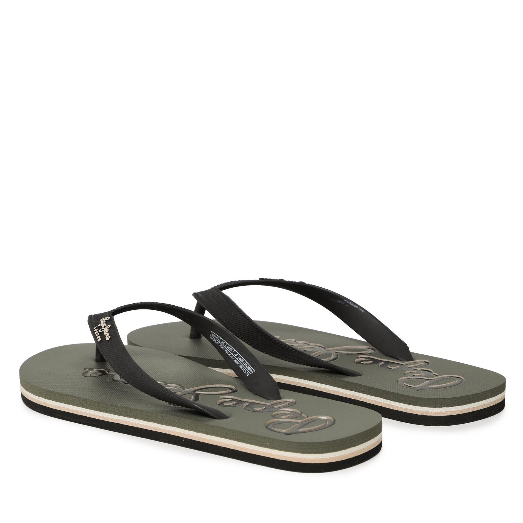 Pepe Jeans Джапанки Bay Beach Logo M PMS70129 Черен - Pepit.bg