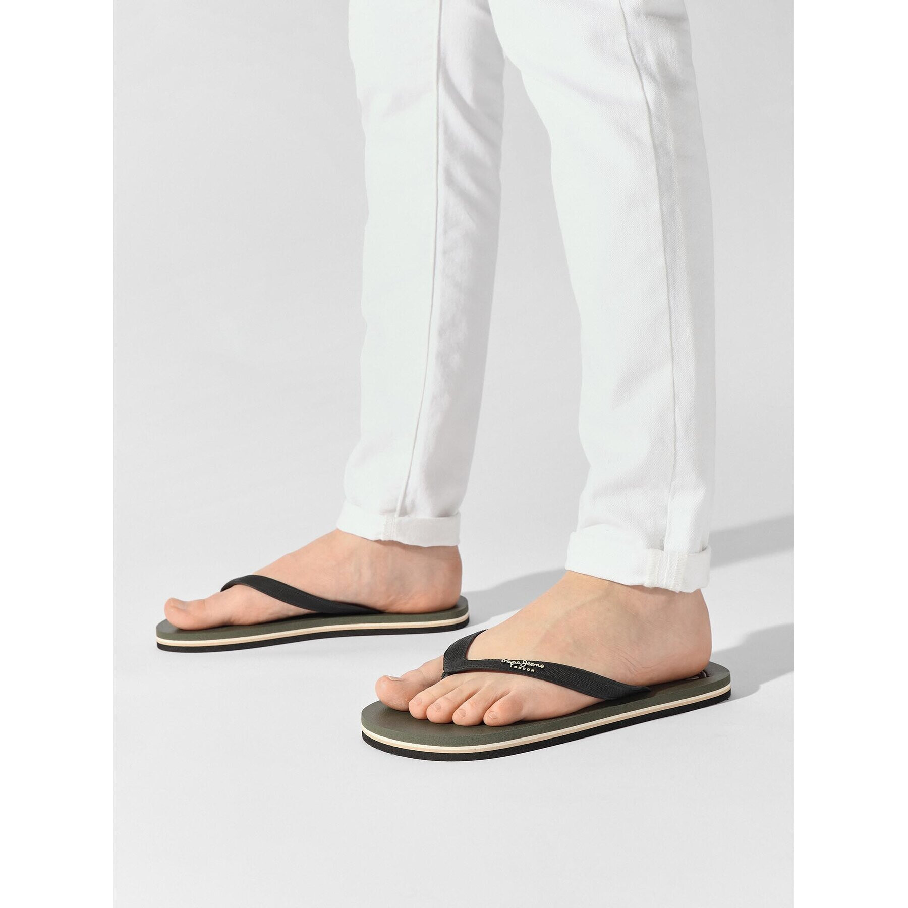 Pepe Jeans Джапанки Bay Beach Logo M PMS70129 Черен - Pepit.bg