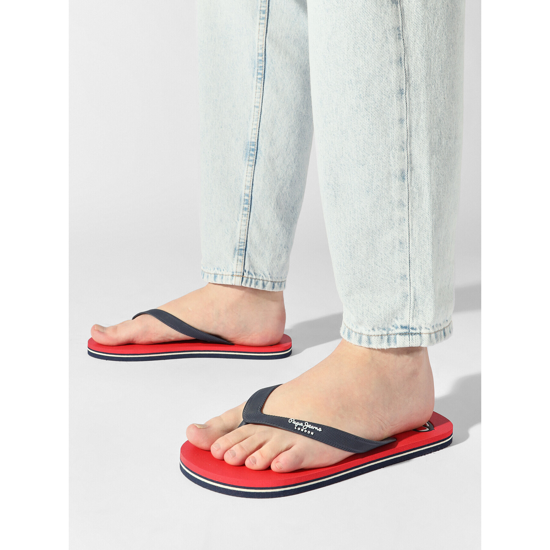 Pepe Jeans Джапанки Bay Beach Logo M PMS70129 Черен - Pepit.bg
