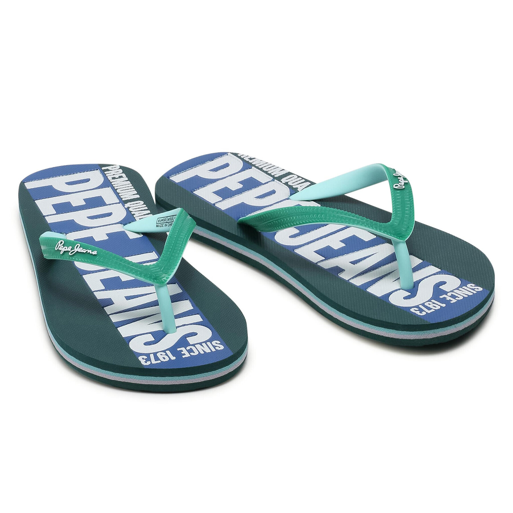 Pepe Jeans Джапанки Beach Brand Boys PBS70040 Зелен - Pepit.bg