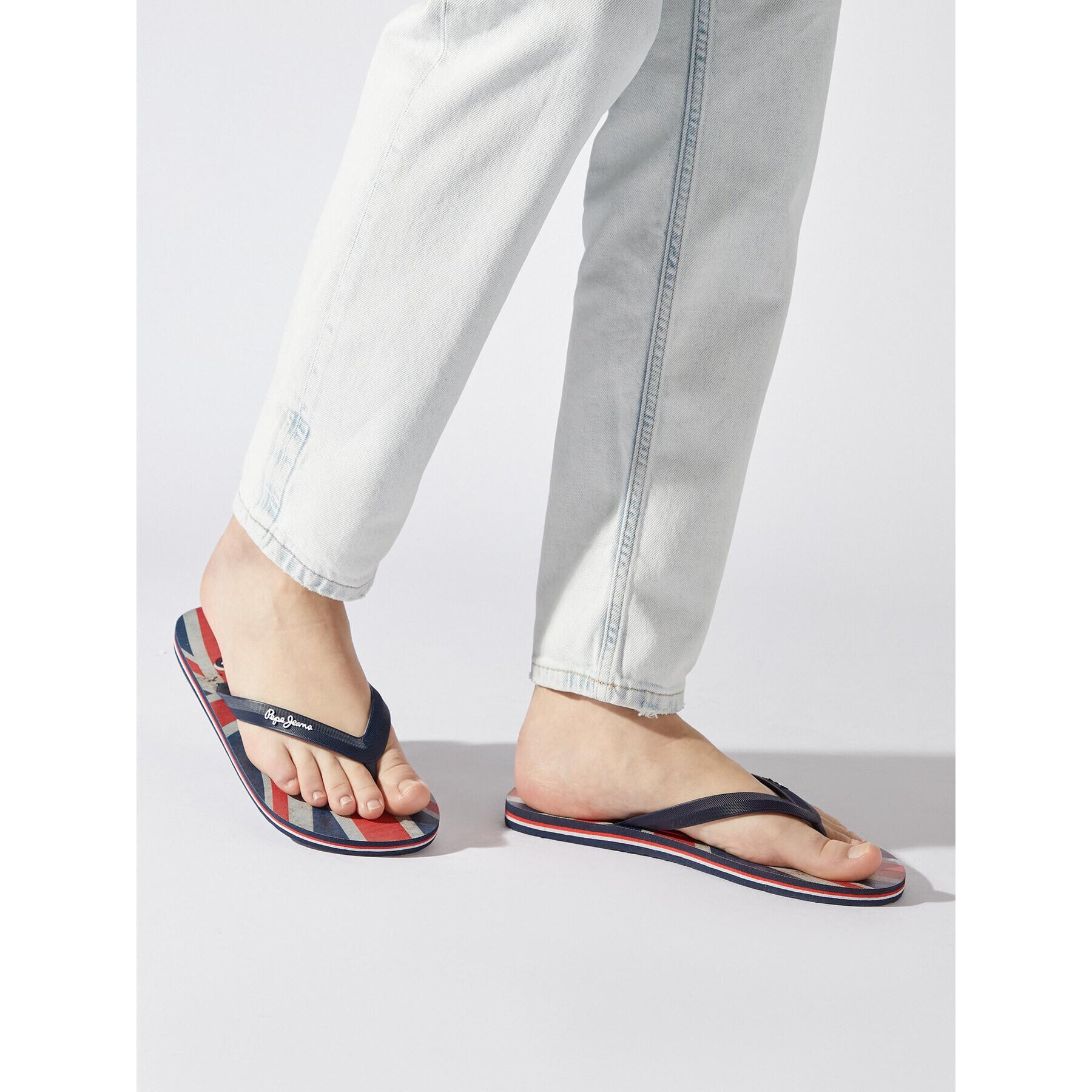 Pepe Jeans Джапанки Hawi Flag M PMS70134 Тъмносин - Pepit.bg