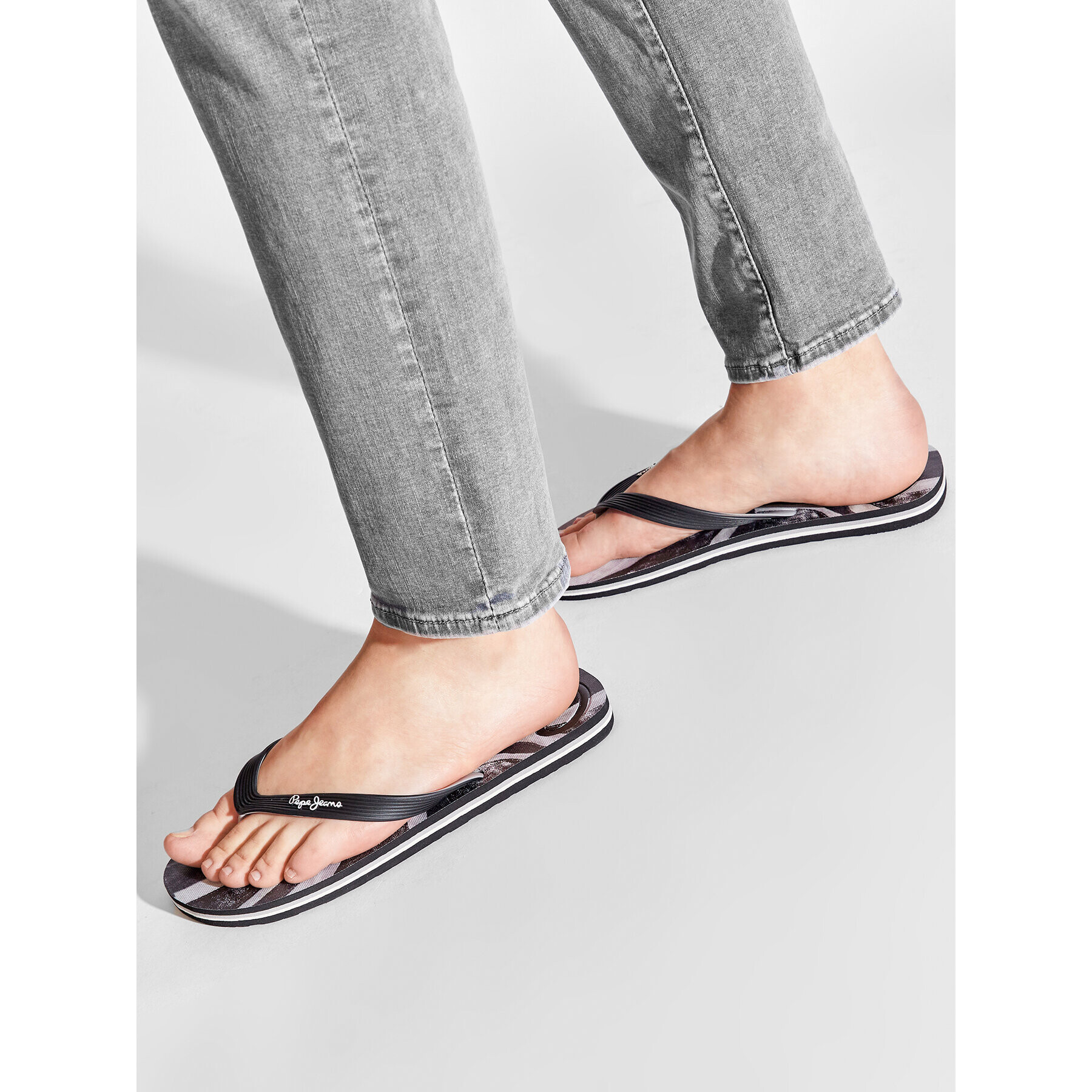 Pepe Jeans Джапанки Hawi Union PMS70114 Черен - Pepit.bg