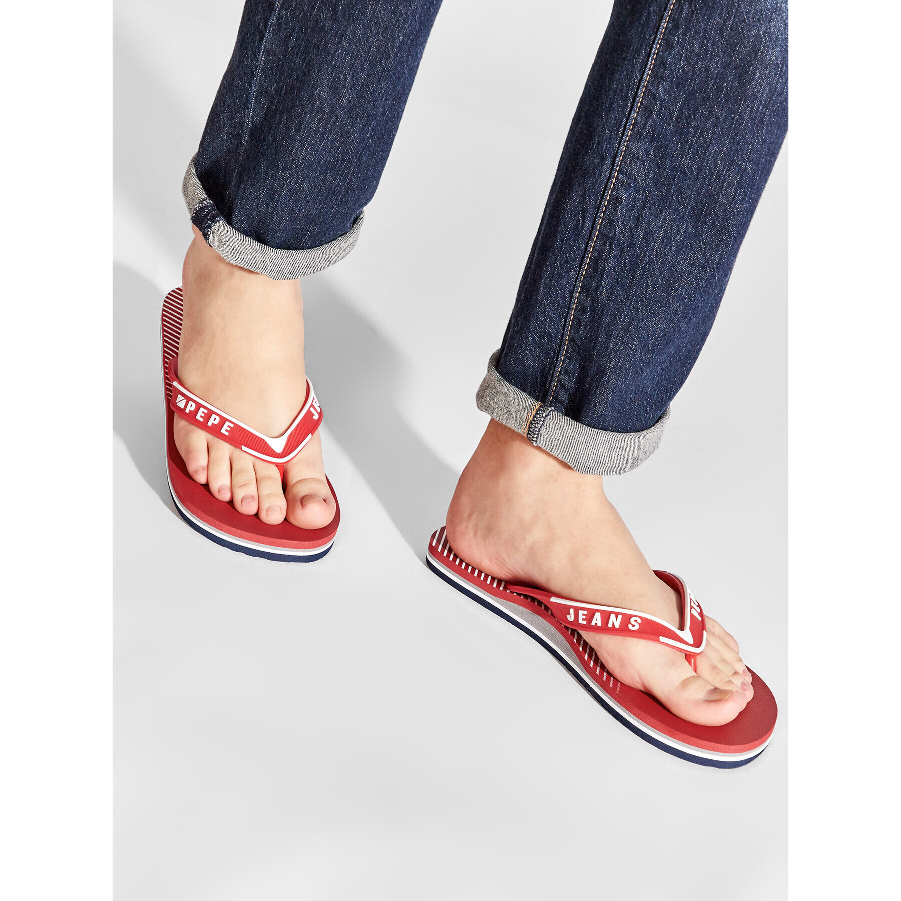 Pepe Jeans Джапанки Pool PMS70117 Червен - Pepit.bg
