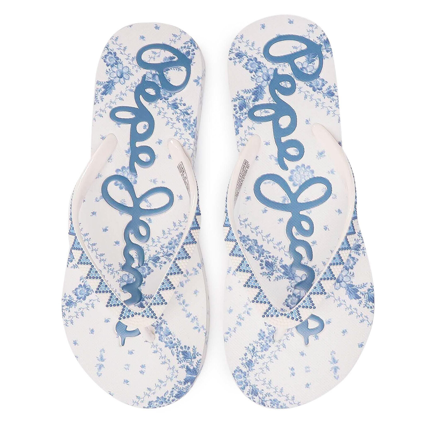 Pepe Jeans Джапанки Rake Elle PLS70064 Бял - Pepit.bg