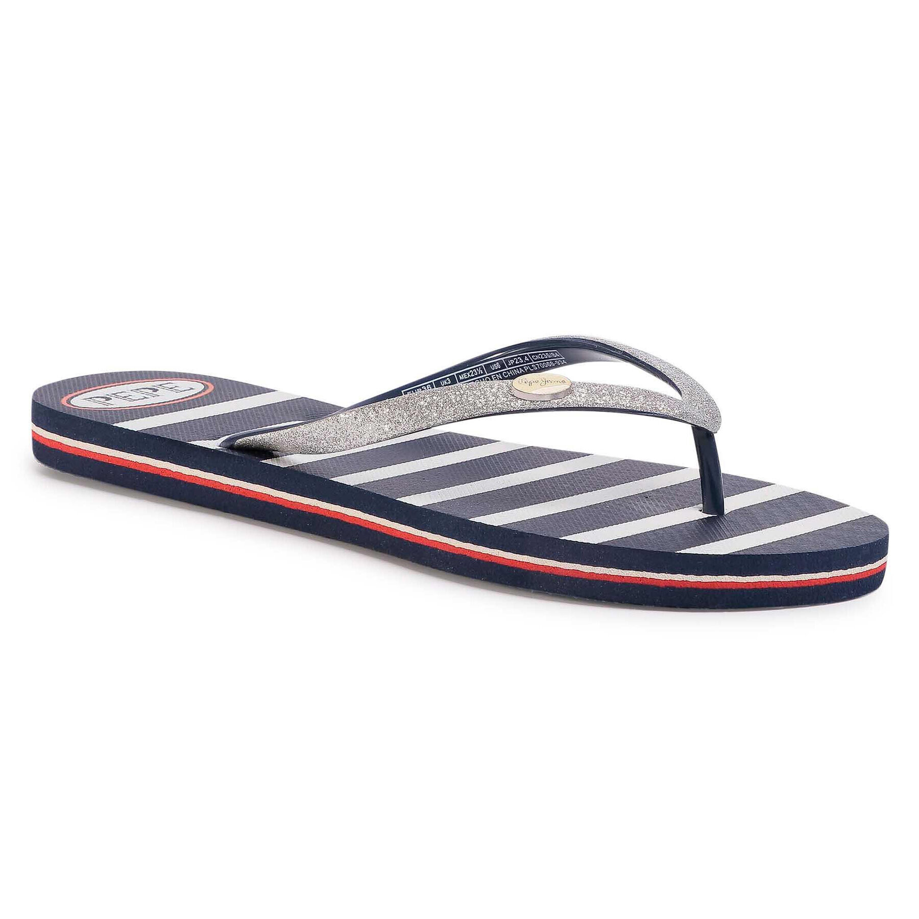 Pepe Jeans Джапанки Rake Esme PLS70068 Сребрист - Pepit.bg
