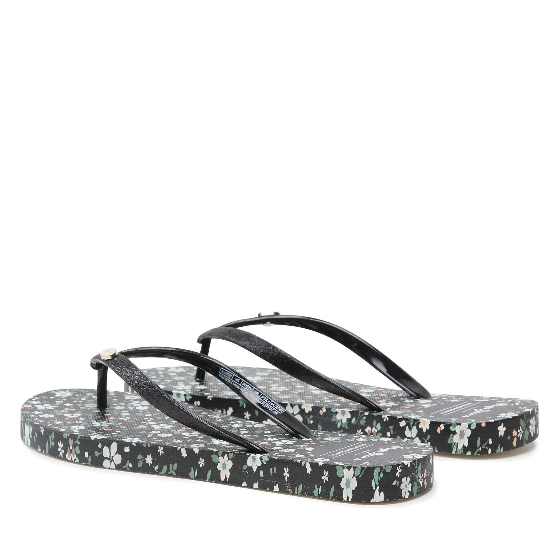 Pepe Jeans Джапанки Rake Garden Night PLS70137 Черен - Pepit.bg