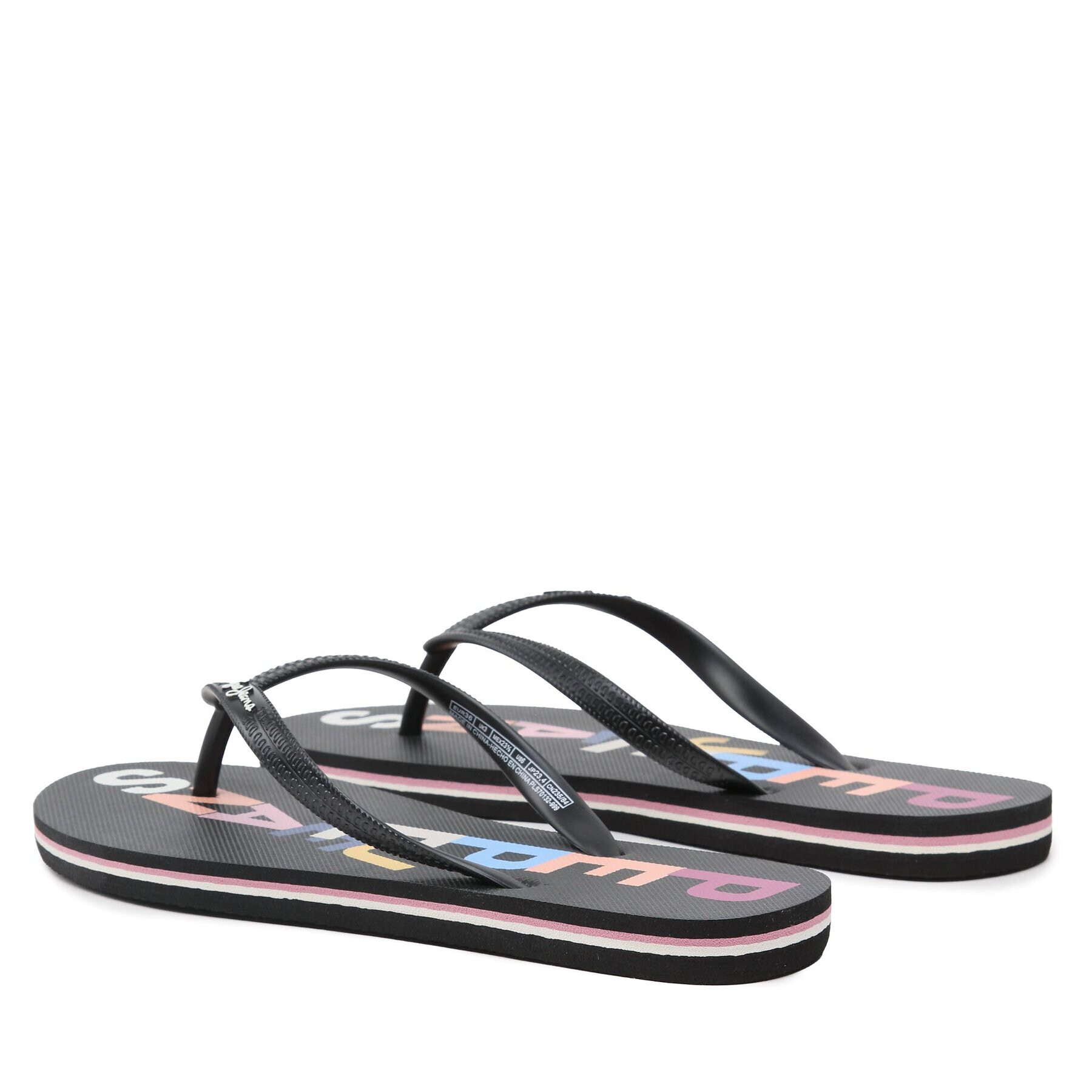 Pepe Jeans Джапанки Rake Letters PLS70132 Черен - Pepit.bg