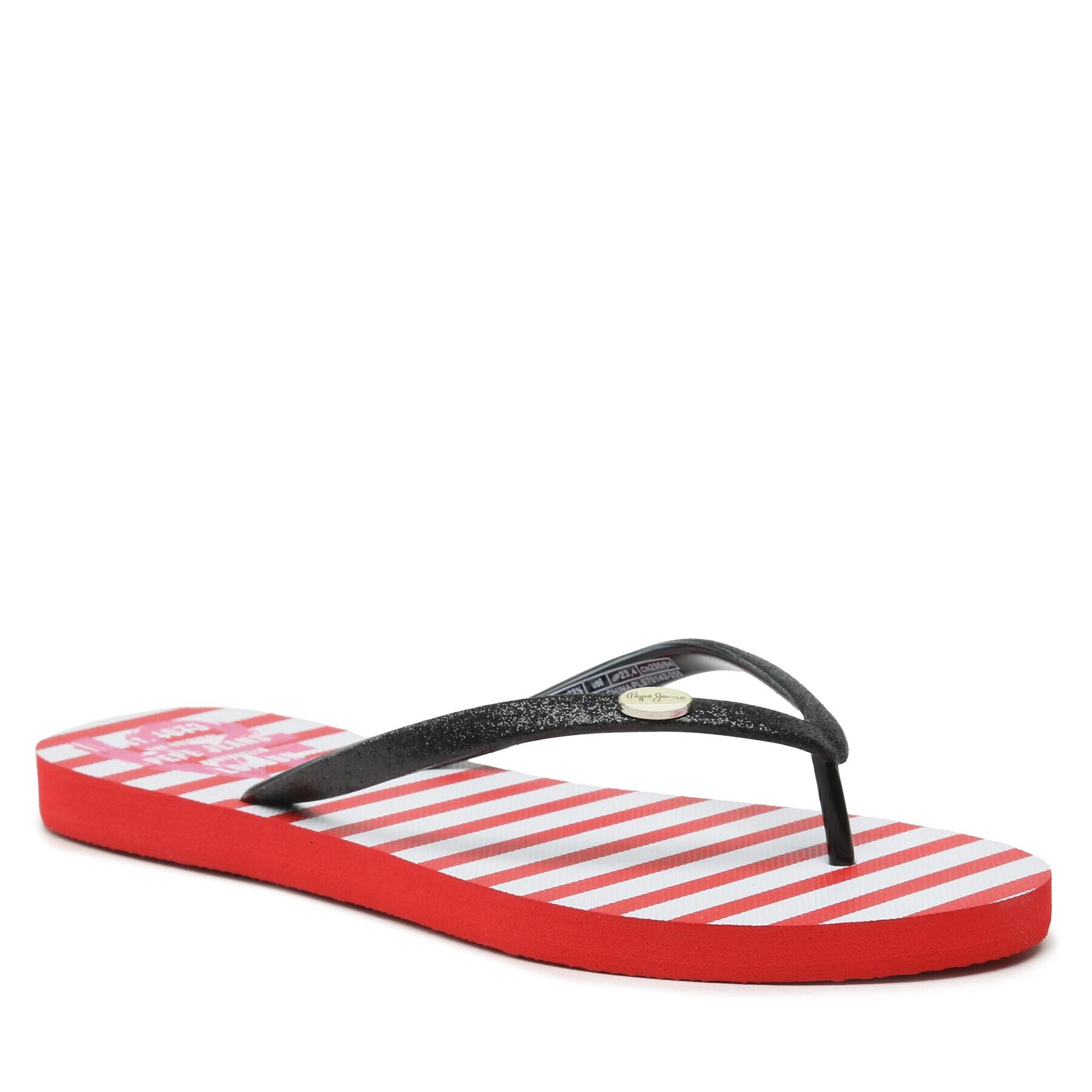 Pepe Jeans Джапанки Rake Love PLS70142 Черен - Pepit.bg