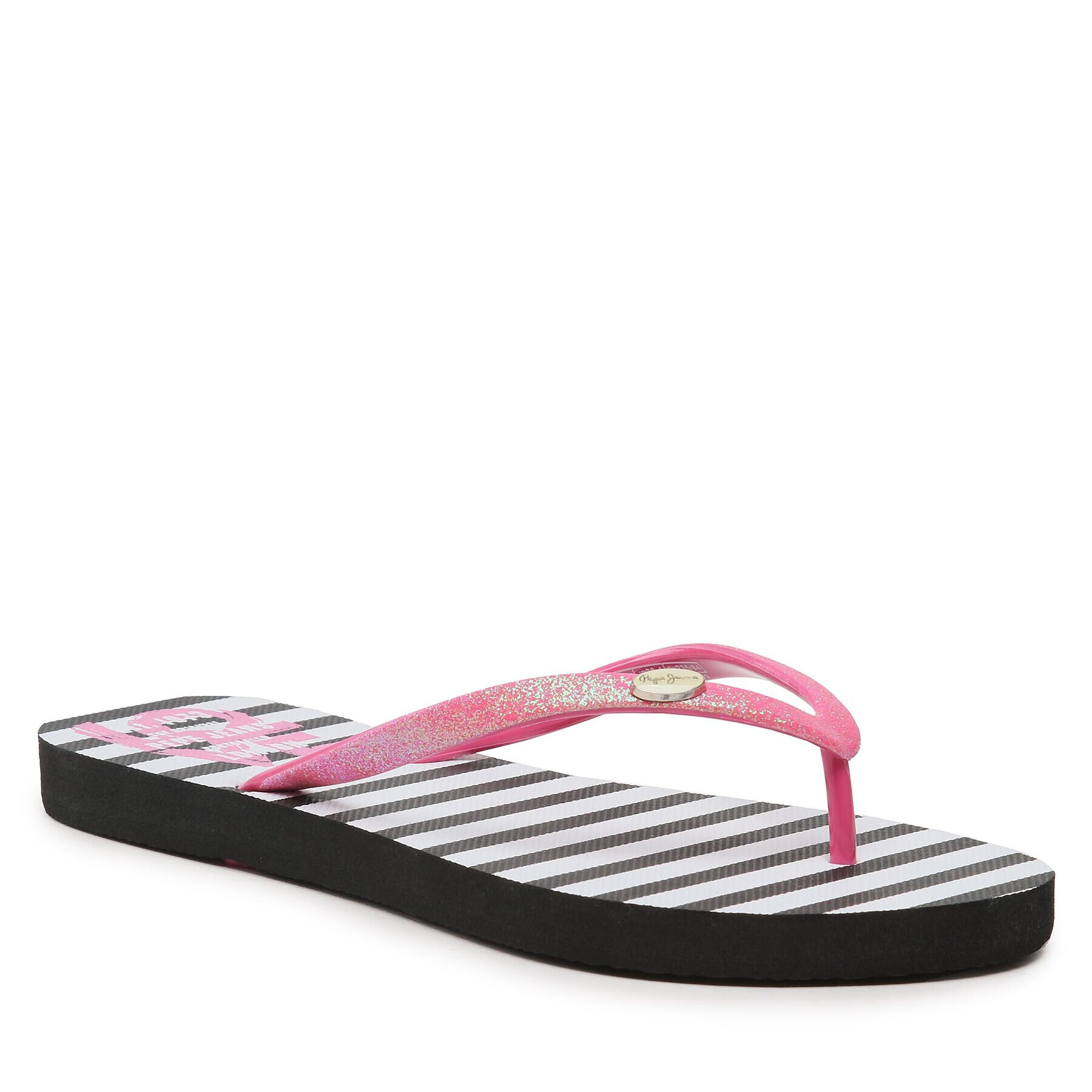 Pepe Jeans Джапанки Rake Love PLS70142 Черен - Pepit.bg