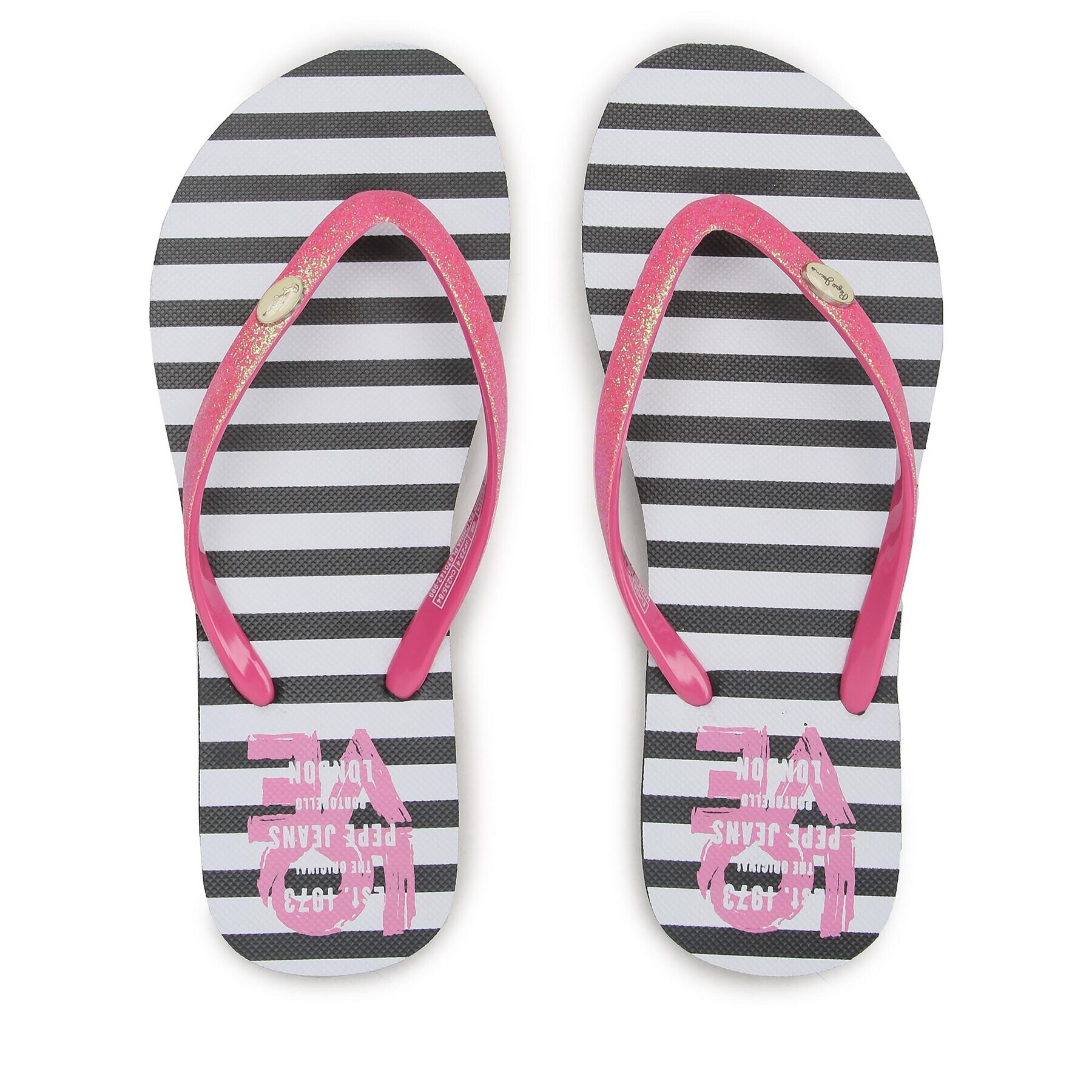 Pepe Jeans Джапанки Rake Love PLS70142 Черен - Pepit.bg