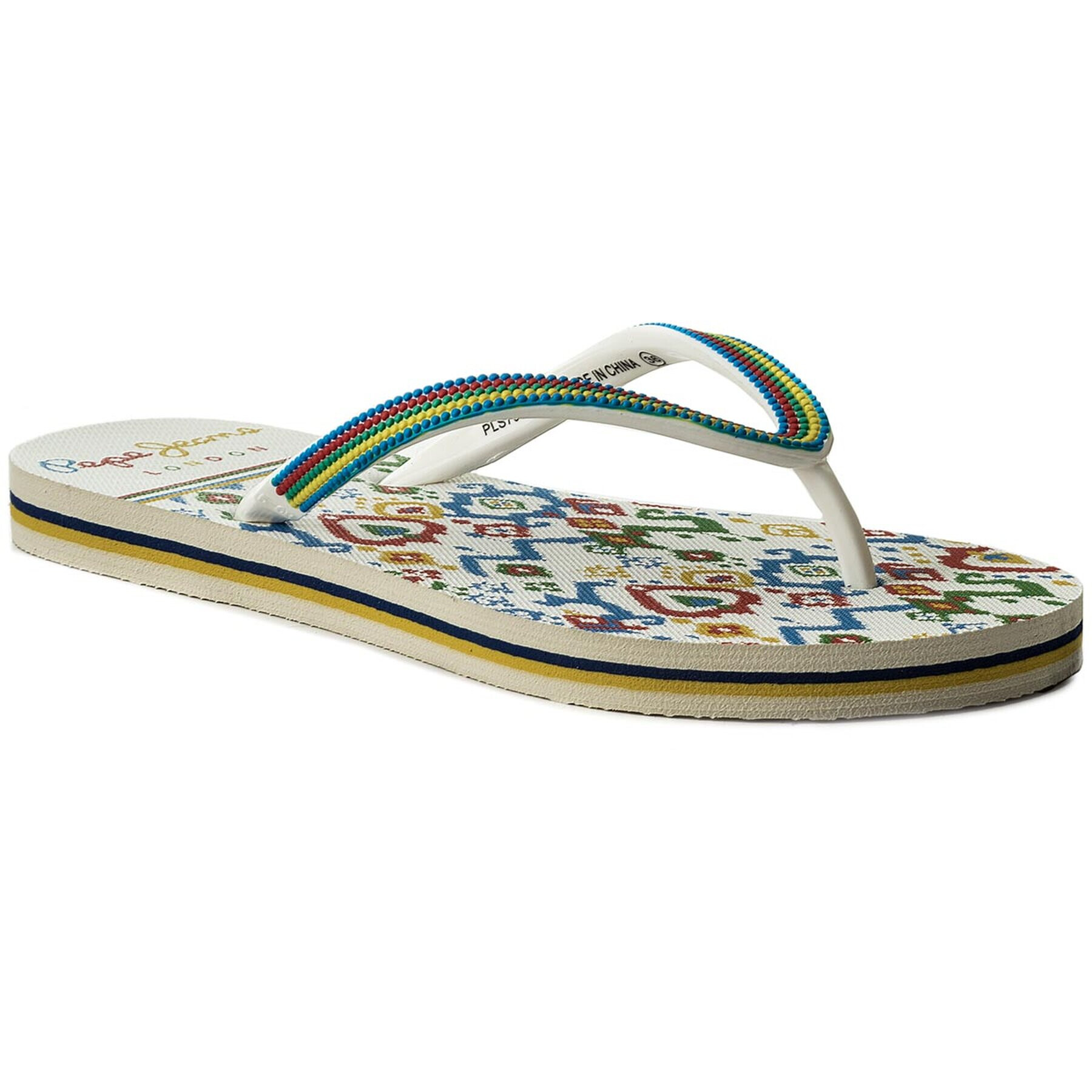 Pepe Jeans Джапанки Rake Shari PLS70031 Бял - Pepit.bg