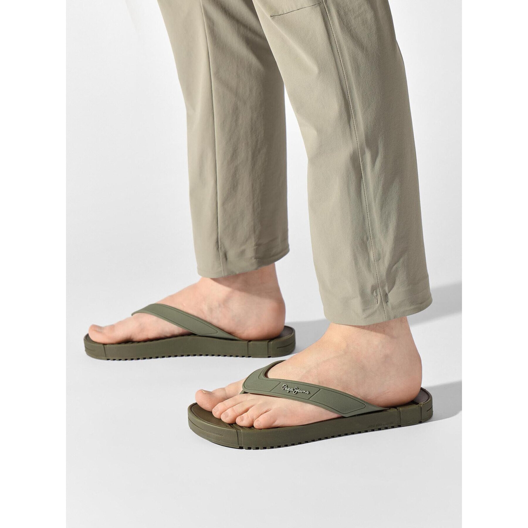 Pepe Jeans Джапанки Shore M PMS70137 Каки - Pepit.bg