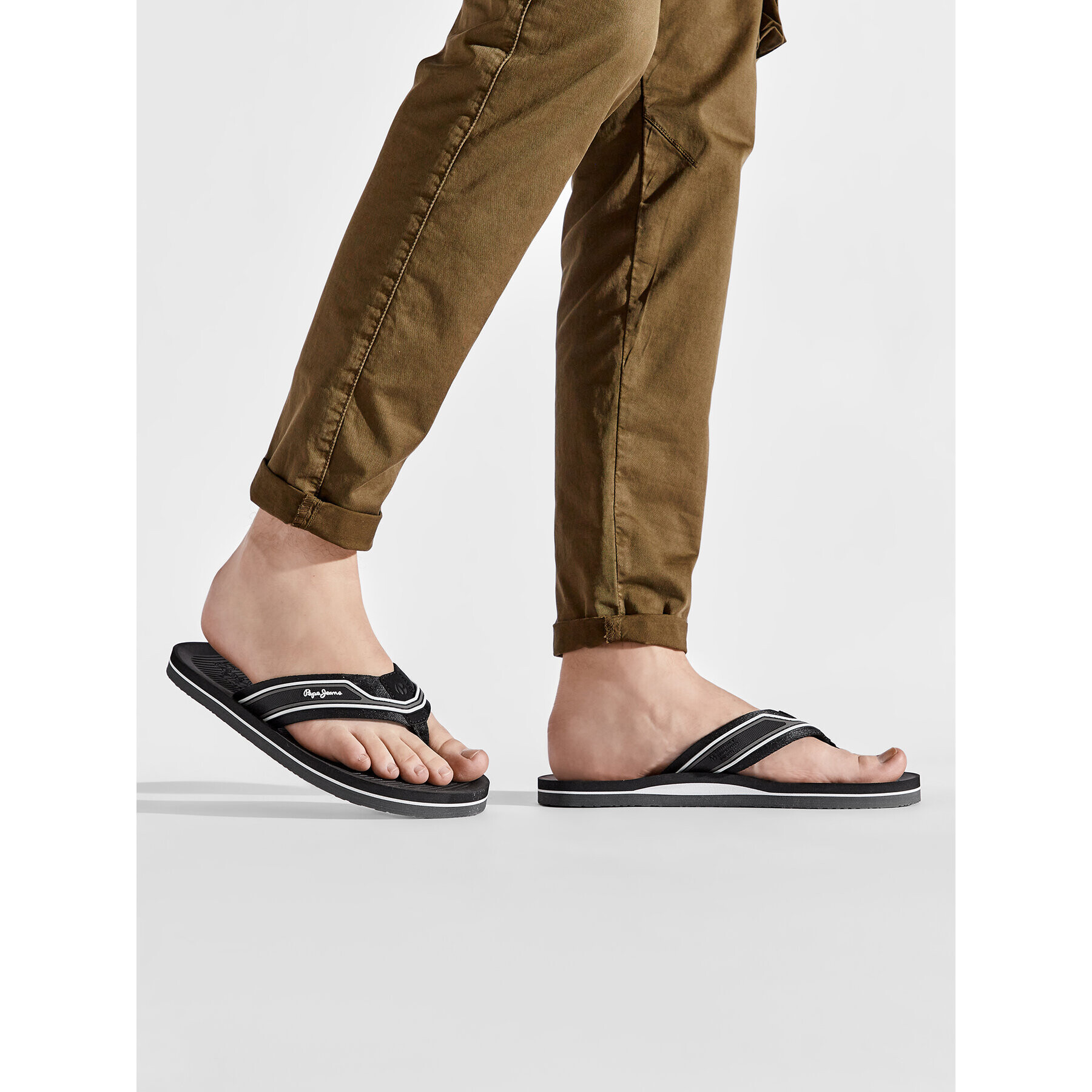 Pepe Jeans Джапанки South Beach 2.0 PMS70109 Черен - Pepit.bg