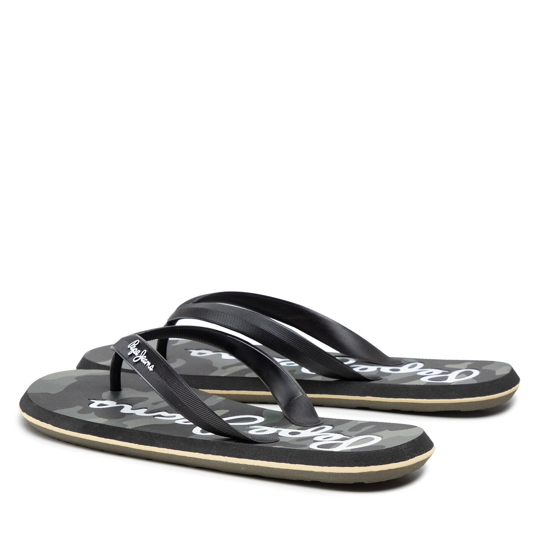 Pepe Jeans Джапанки Wgale Camo PMS70116 Черен - Pepit.bg