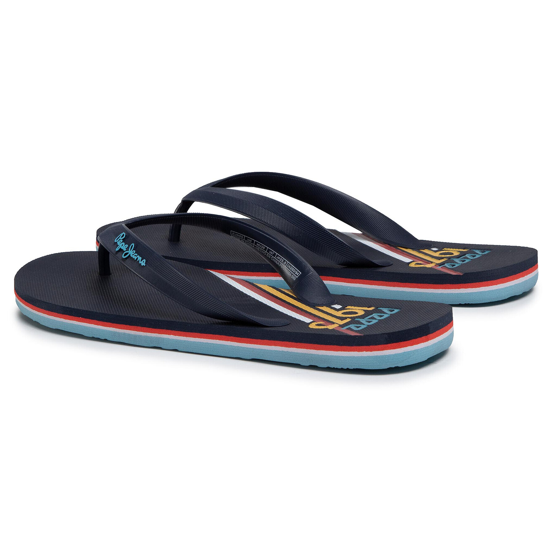 Pepe Jeans Джапанки Whale Archive PMS70084 Тъмносин - Pepit.bg