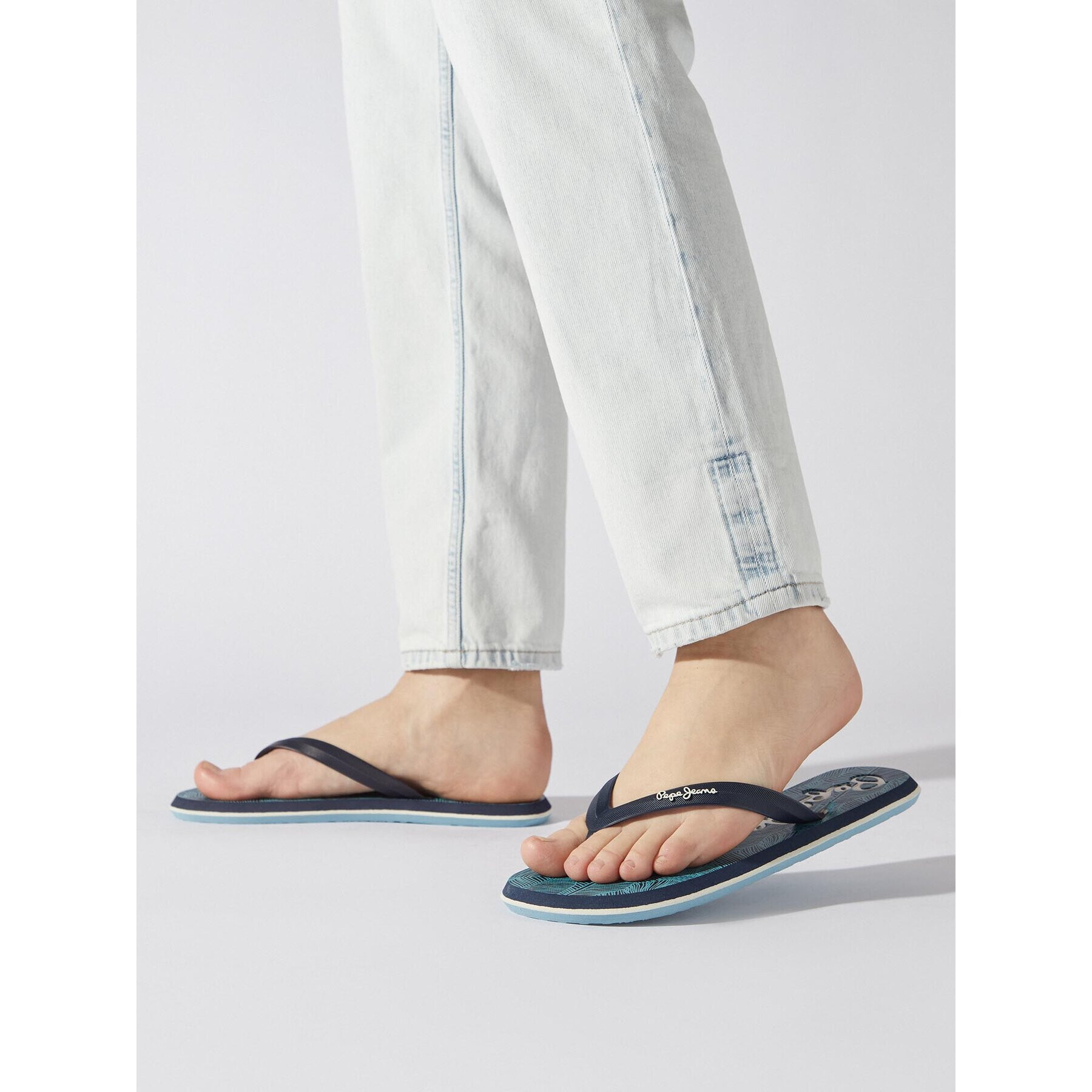 Pepe Jeans Джапанки Whale Rainforest PMS70132 Тъмносин - Pepit.bg